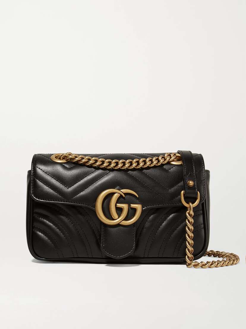 Gucci Gg Marmont Quilted Leather Shoulder Bag