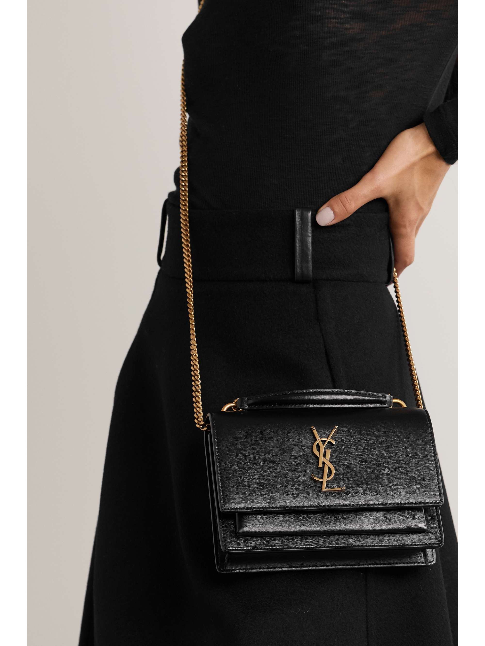 SAINT LAURENT Sunset leather shoulder bag | NET-A-PORTER