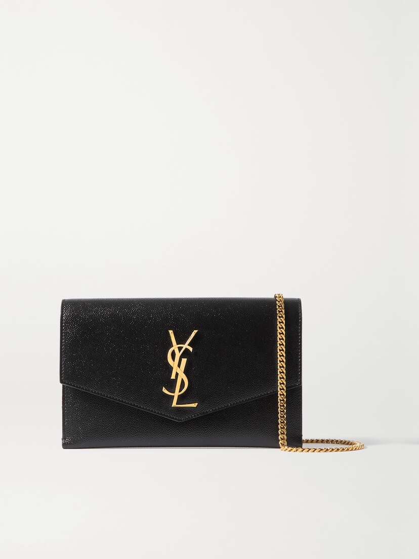 Saint Laurent Uptown Textured-leather Shoulder Bag