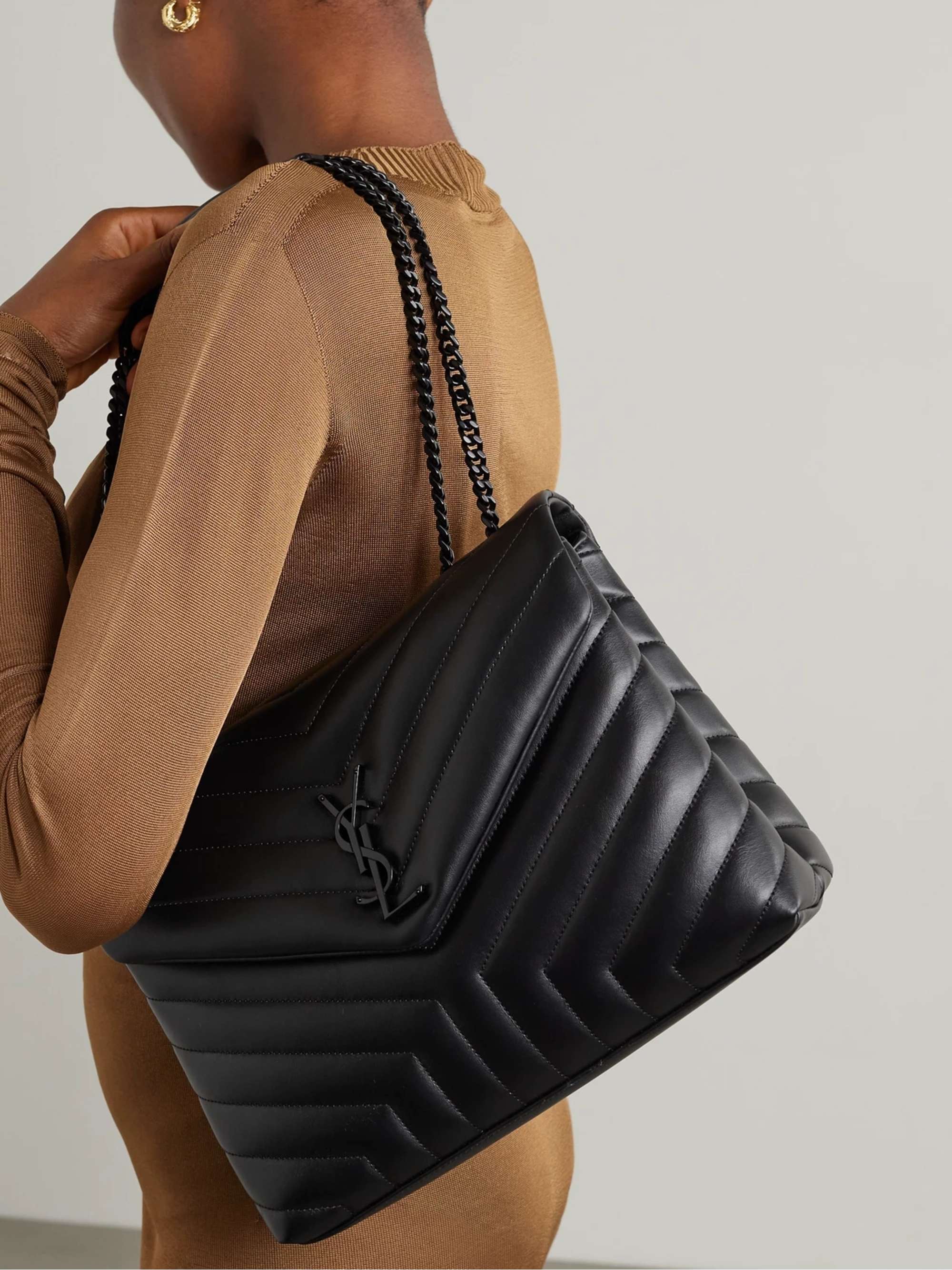 MEDIUM LOULOU IN QUILTED LEATHER, Saint Laurent