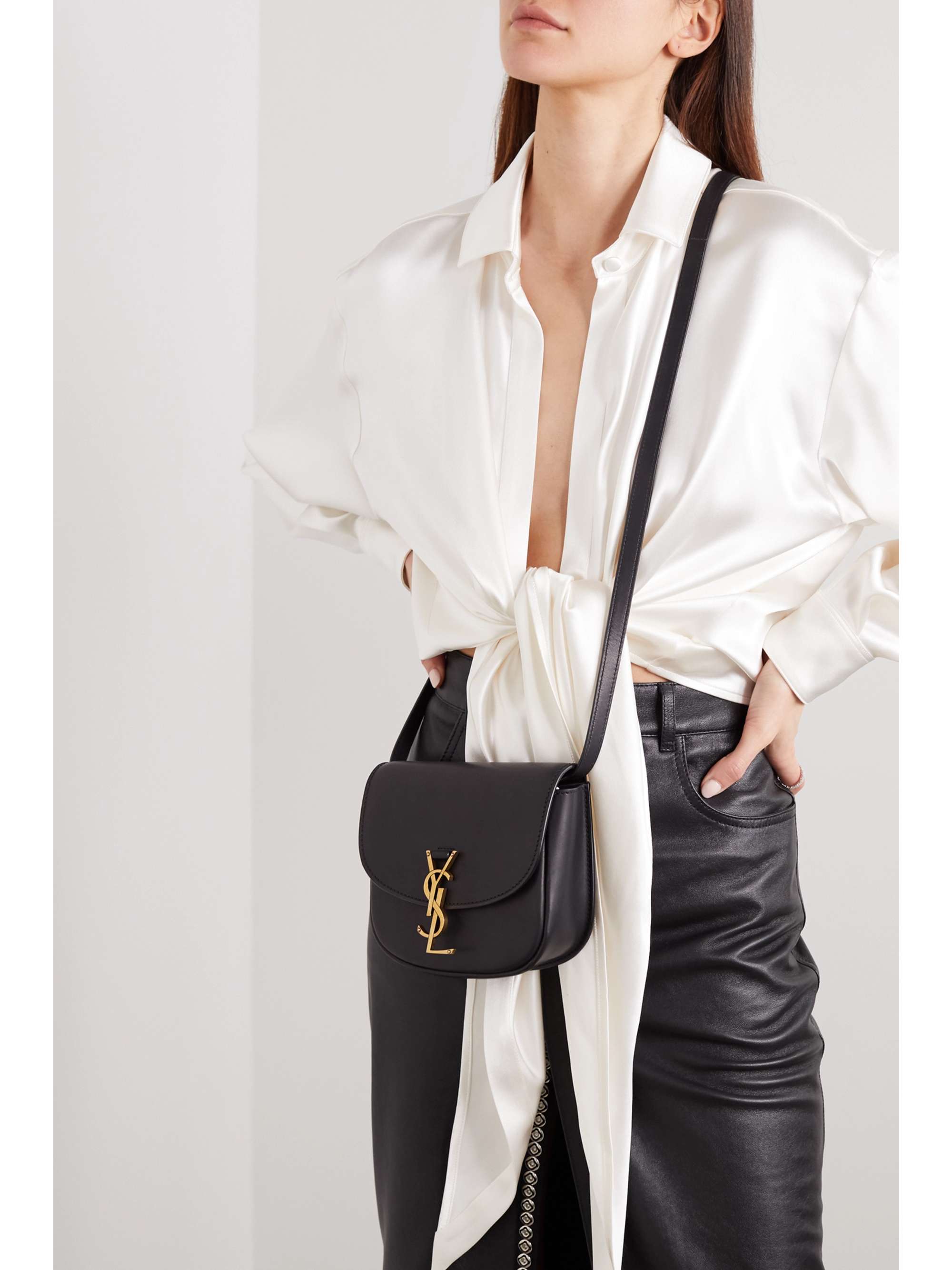 SAINT LAURENT Kaia small leather shoulder bag | NET-A-PORTER