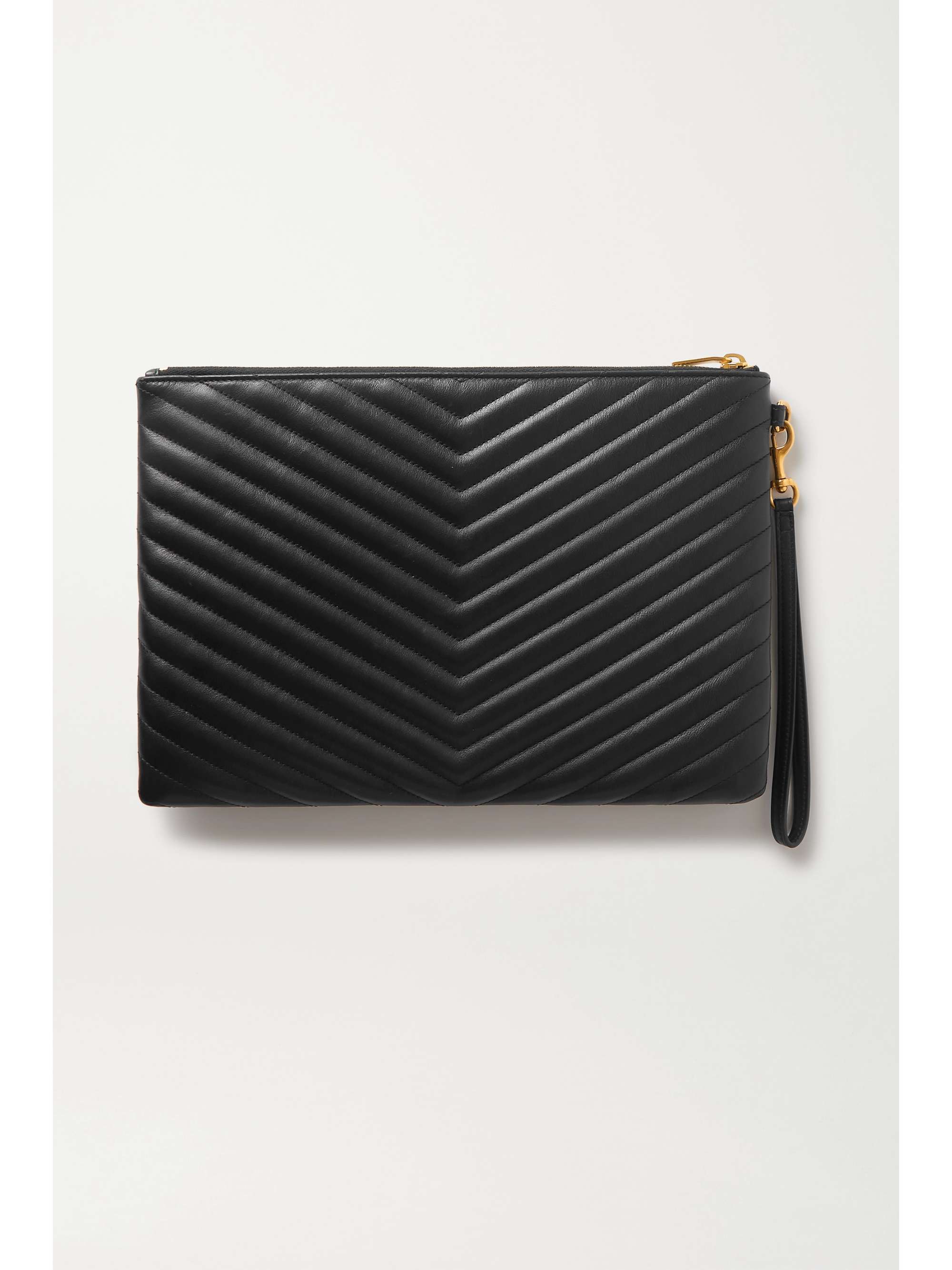 SAINT LAURENT Monogramme quilted leather pouch