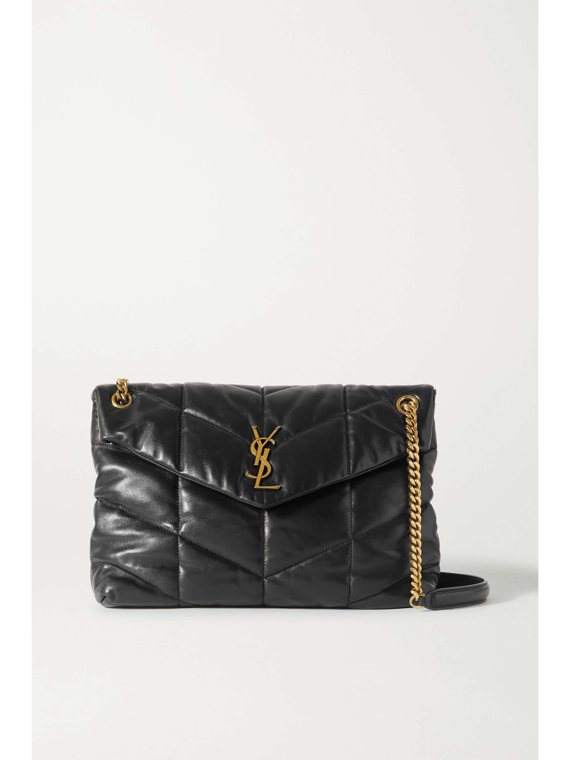 Saint Laurent Loulou Puffer Medium Quilted Leather Shoulder Bag - Women - Black Shoulder Bags