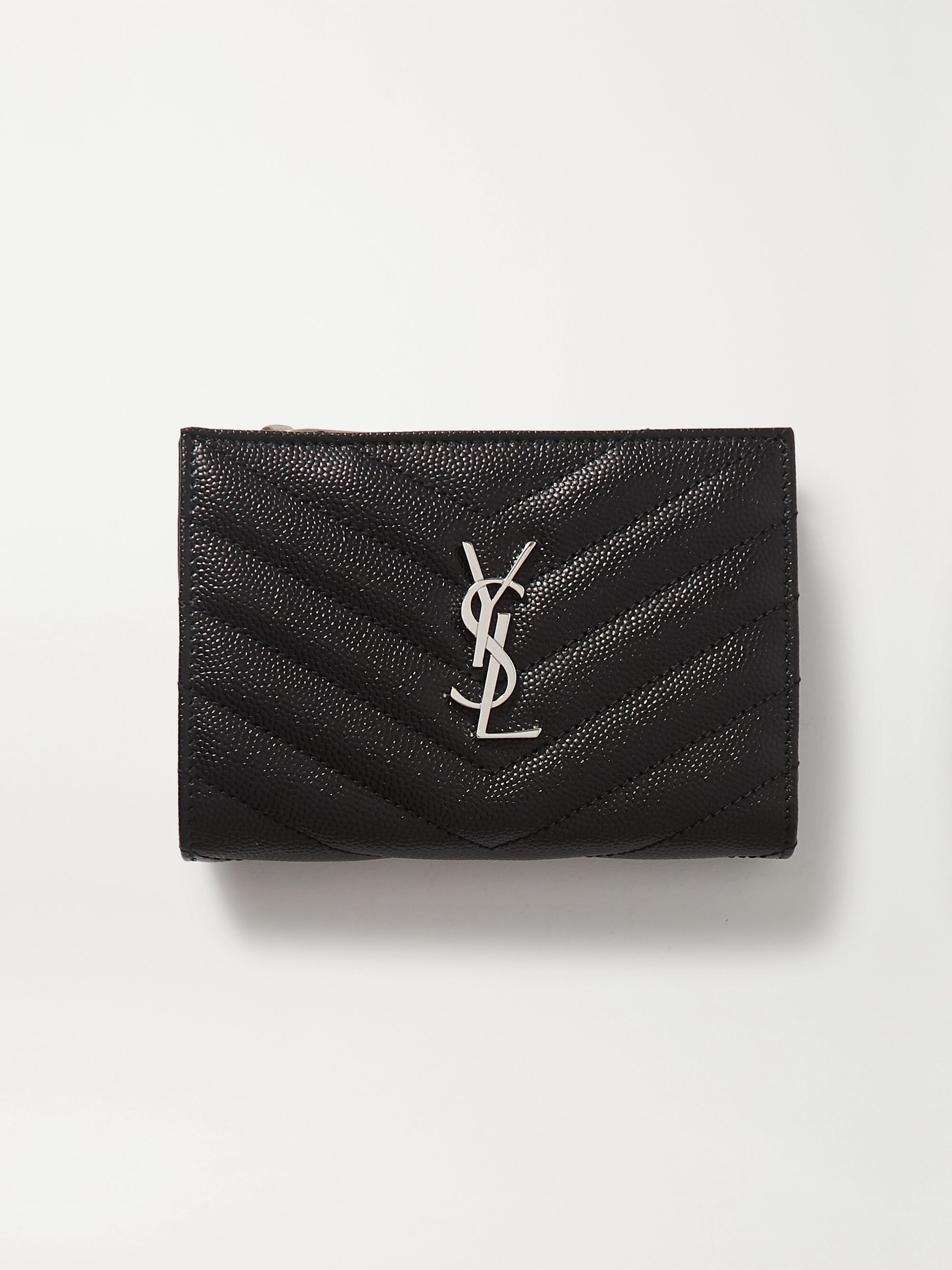 ysl chevron wallet
