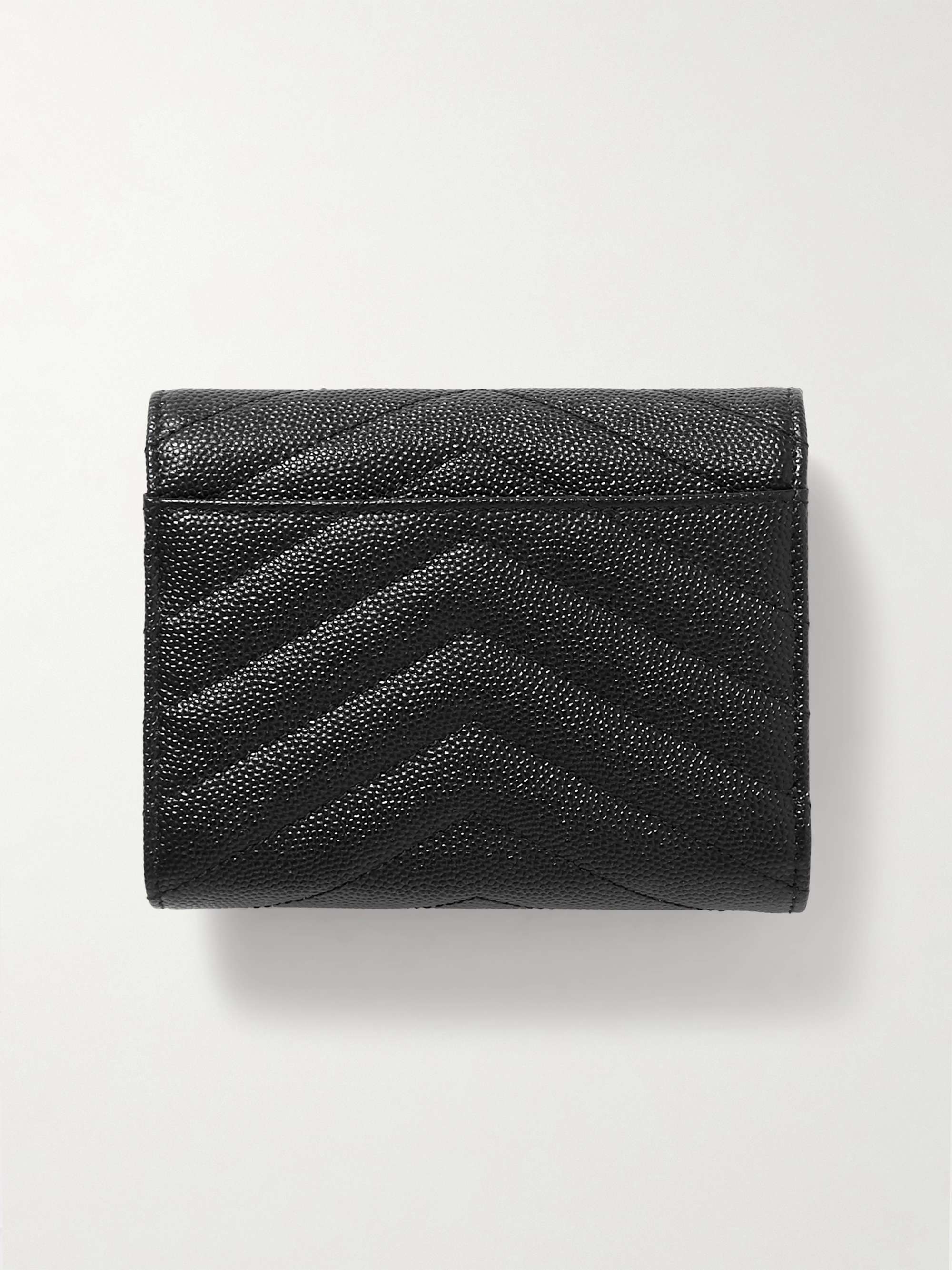 Ysl monogram quilted wallet hotsell