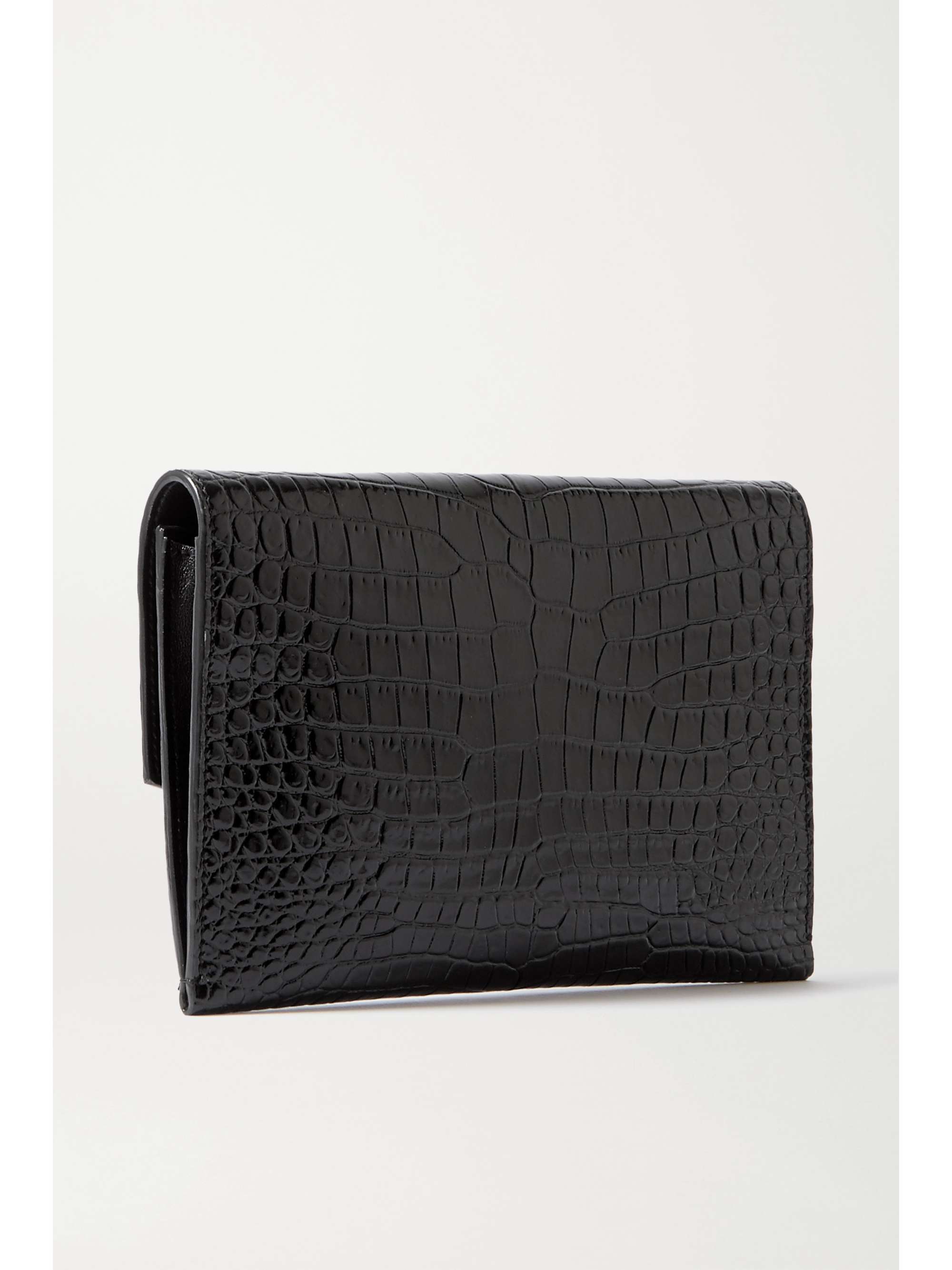 SAINT LAURENT Uptown croceffect leather shoulder bag NETAPORTER