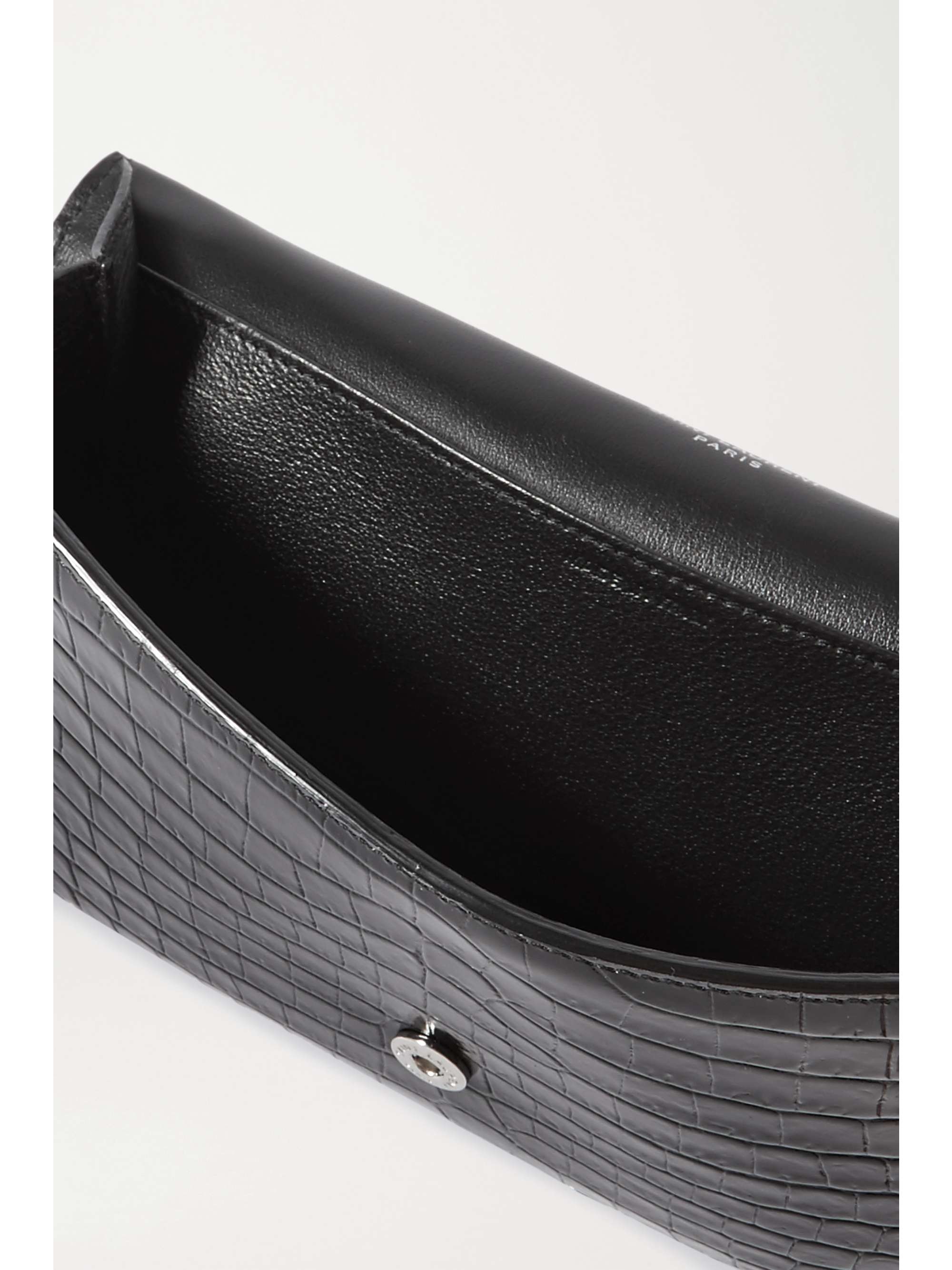 SAINT LAURENT Uptown croceffect leather shoulder bag NETAPORTER