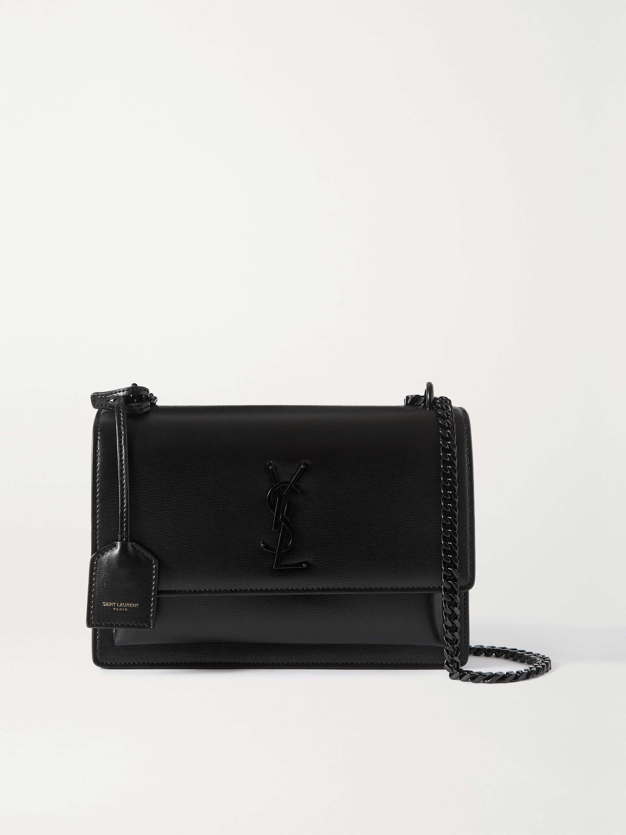 Saint Laurent Sunset Medium YSL Bark-Effect Chain Shoulder Bag