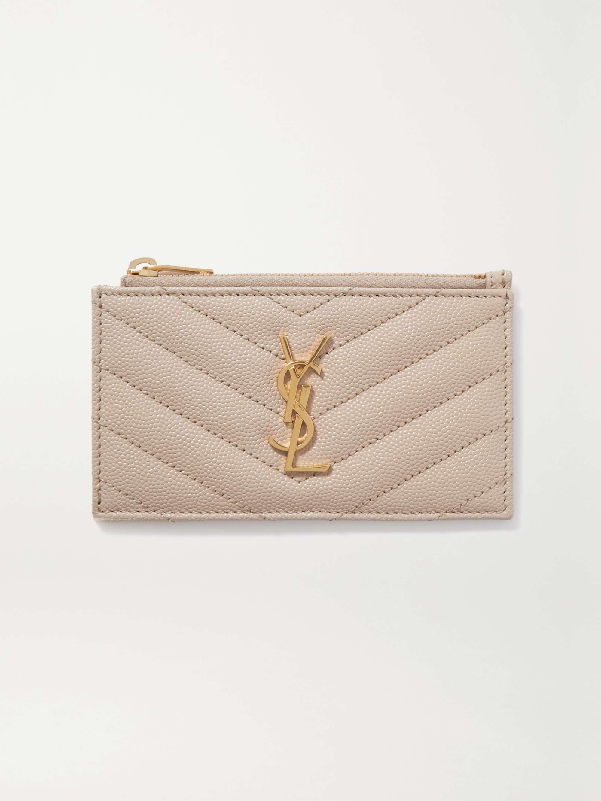 Saint Laurent Monogram Saint Laurent Matelassé Chain Wallet