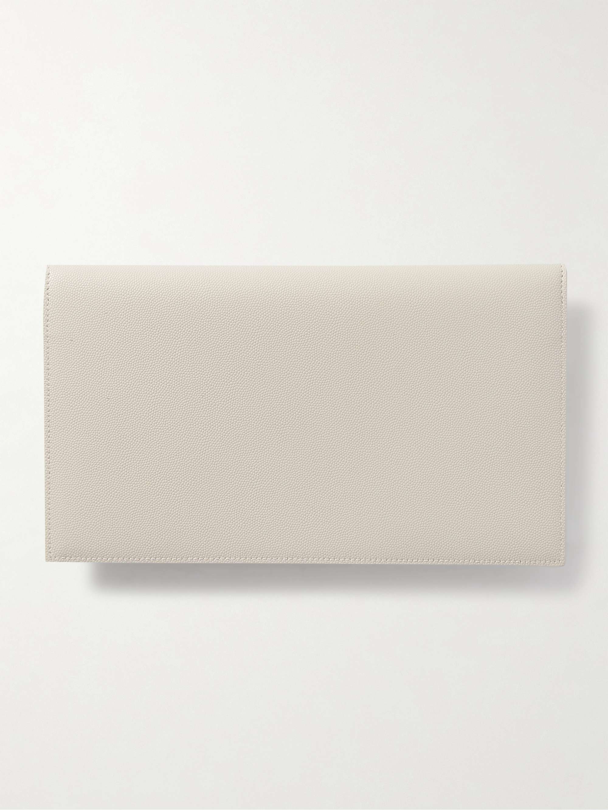 SAINT LAURENT Uptown patent-leather pouch