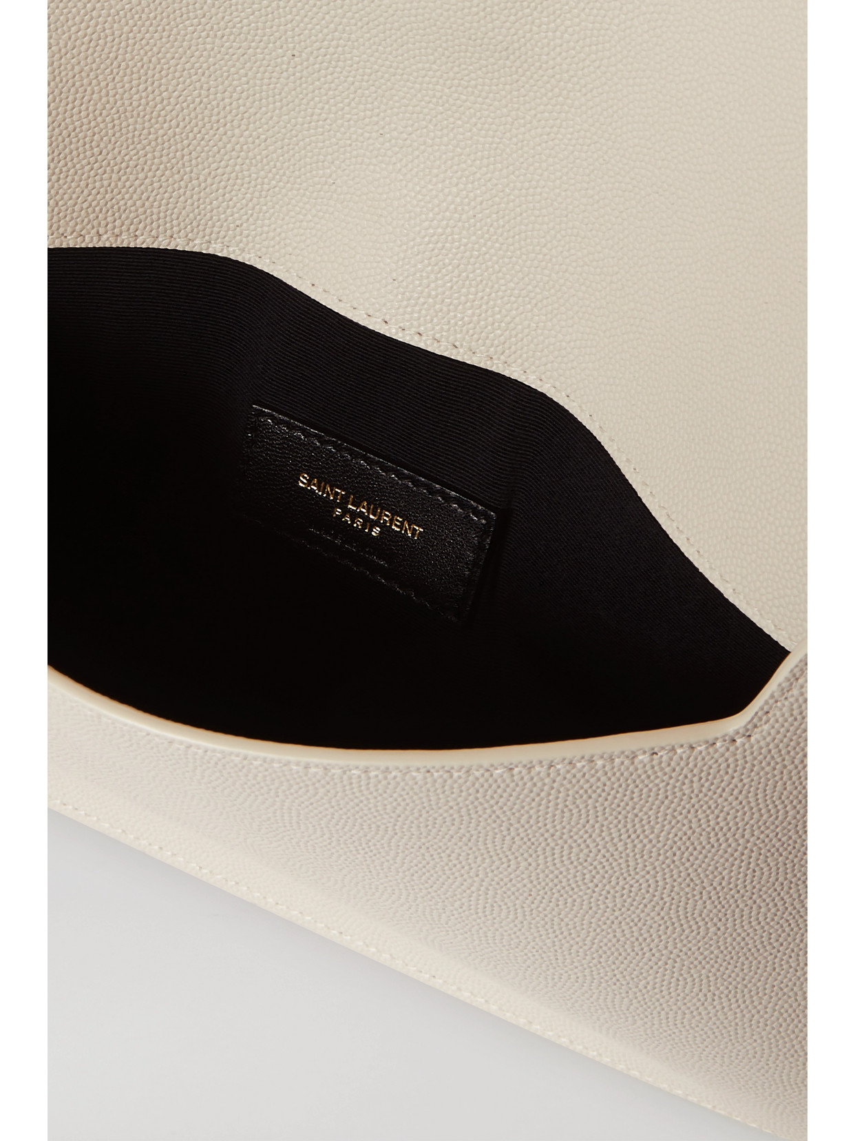Saint Laurent Off-white Uptown Envelope Pouch In White