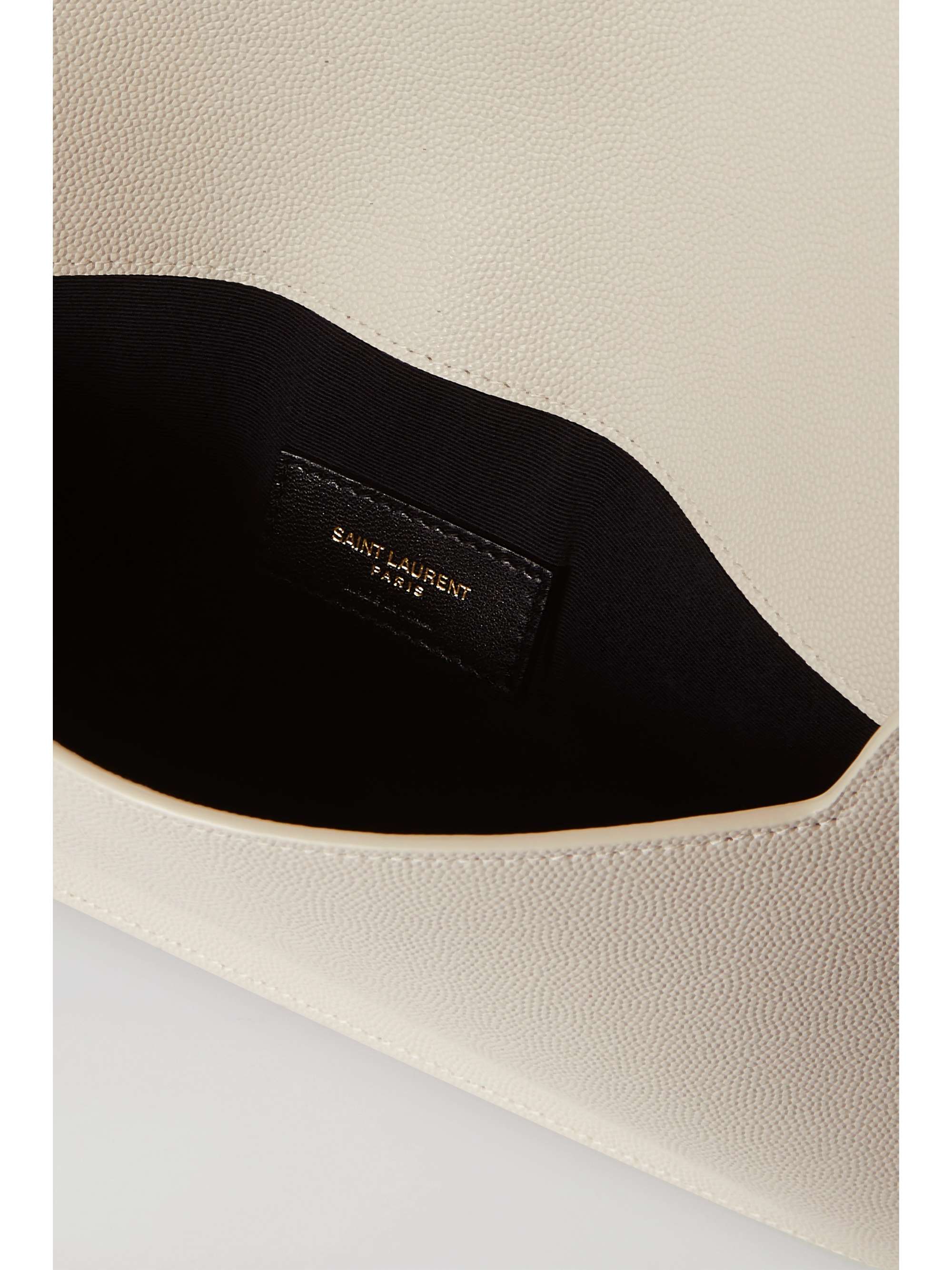 SAINT LAURENT Uptown patent-leather pouch