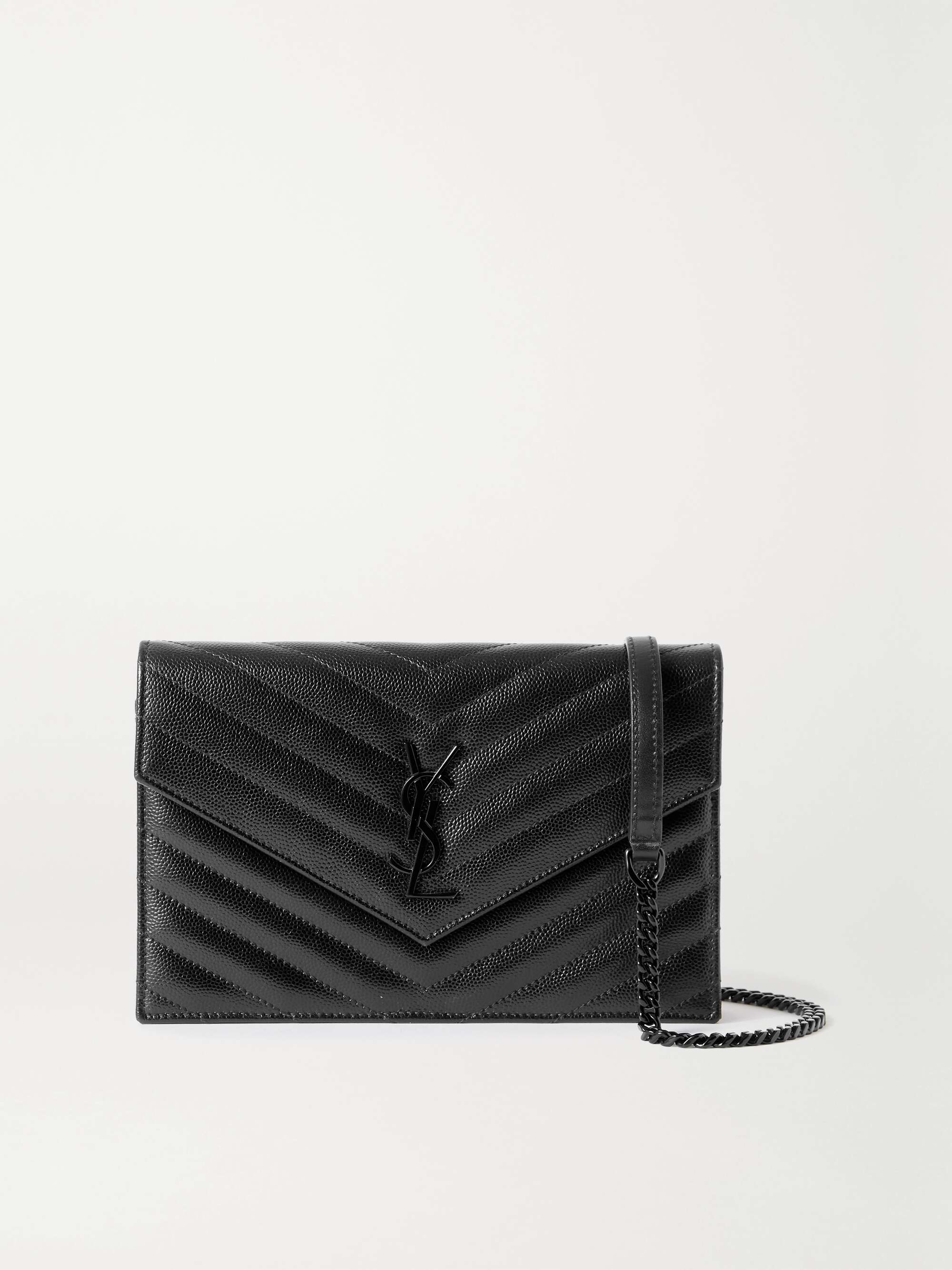 Saint Laurent Ysl Monogram Slim Leather Wallet