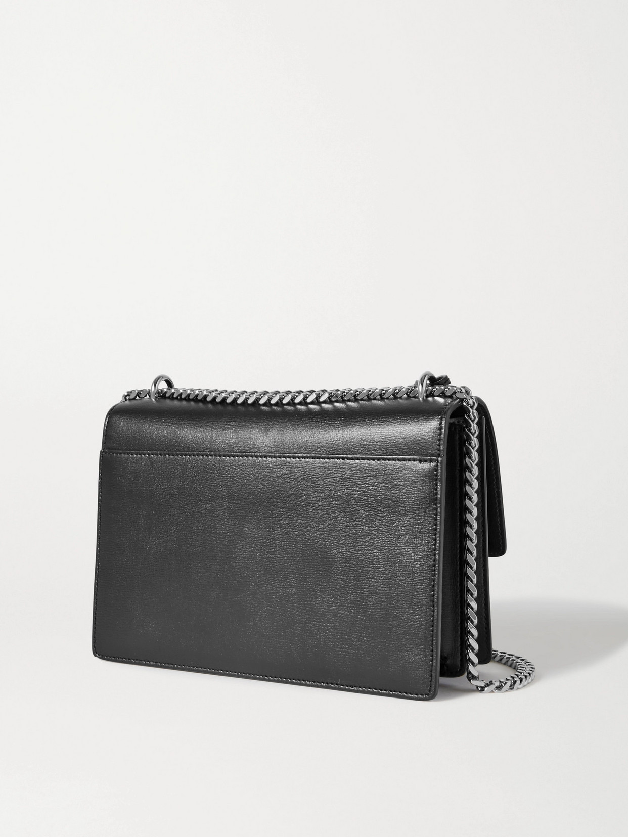 Saint Laurent Sunset Medium Monogram Ysl Crossbody Bag In Black