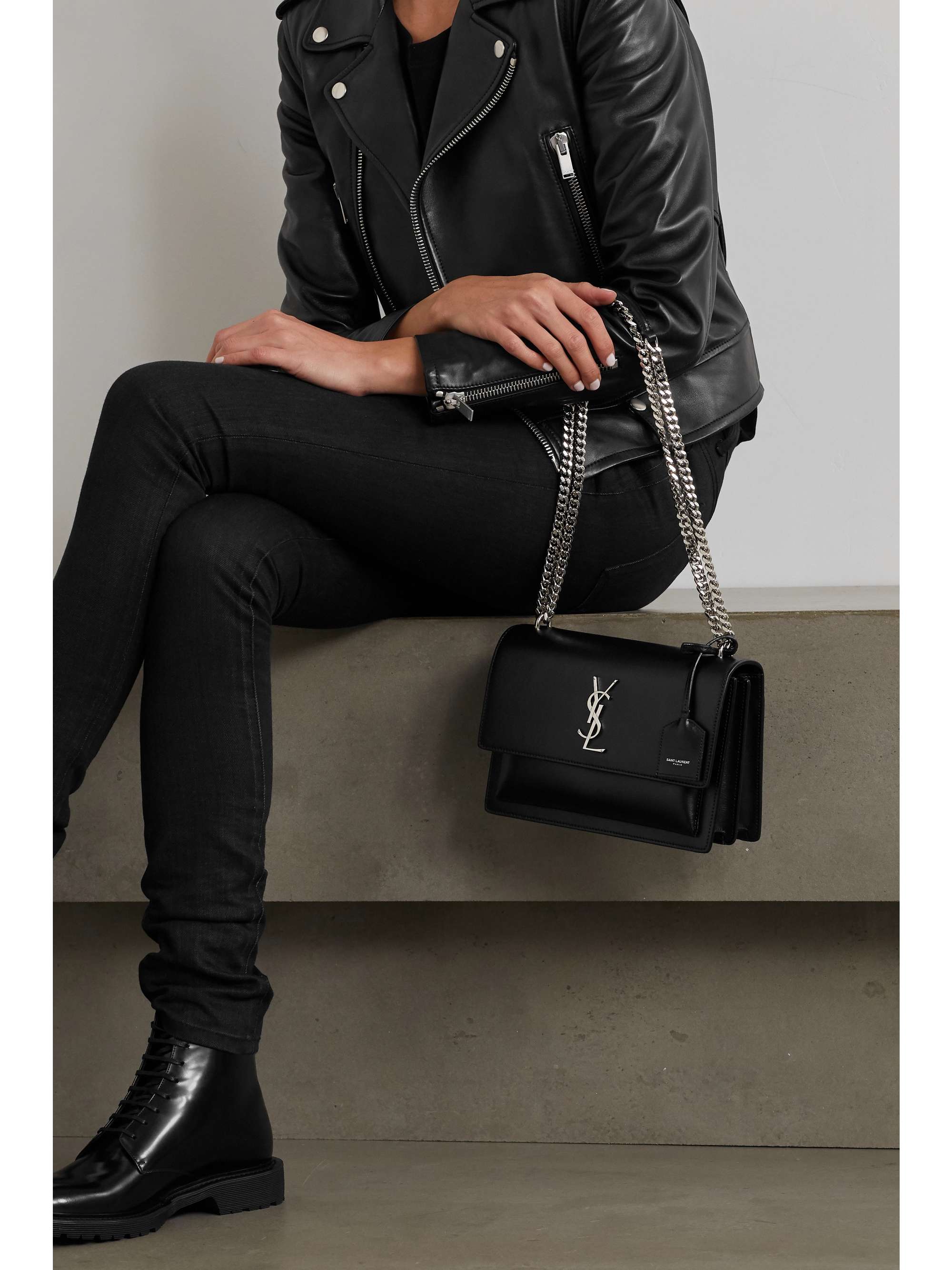 Saint Laurent, Sunset large leather shoulder bag, NET-A-PORTER.COM