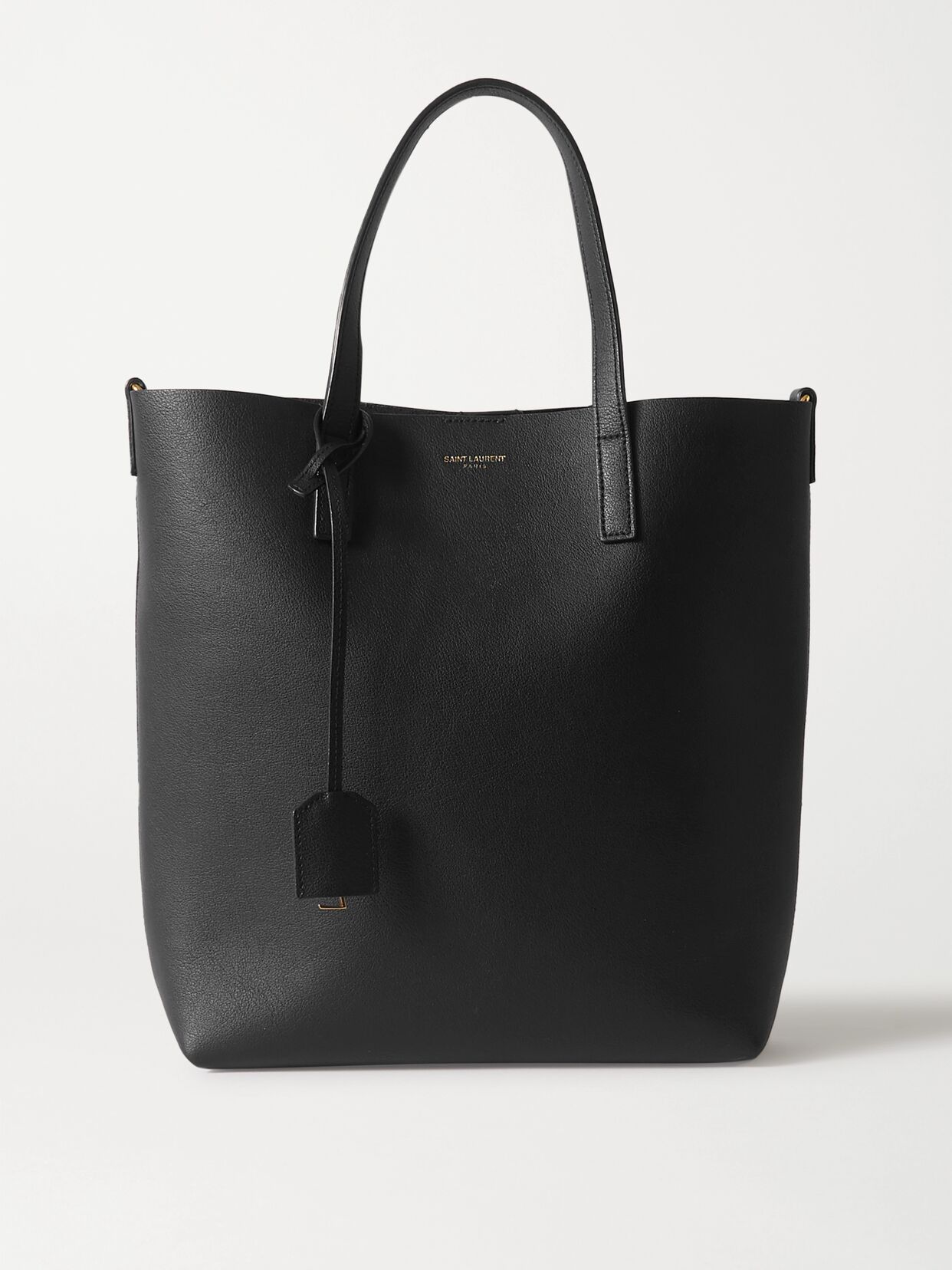 Toy North/South leather tote