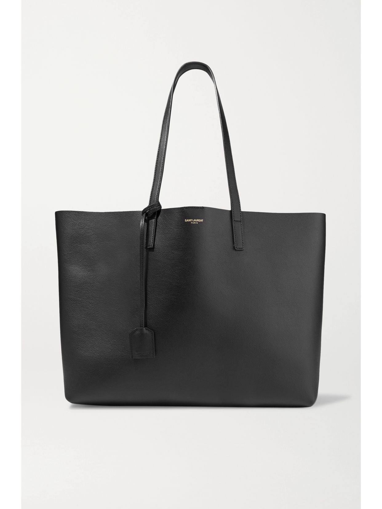 East/West leather tote