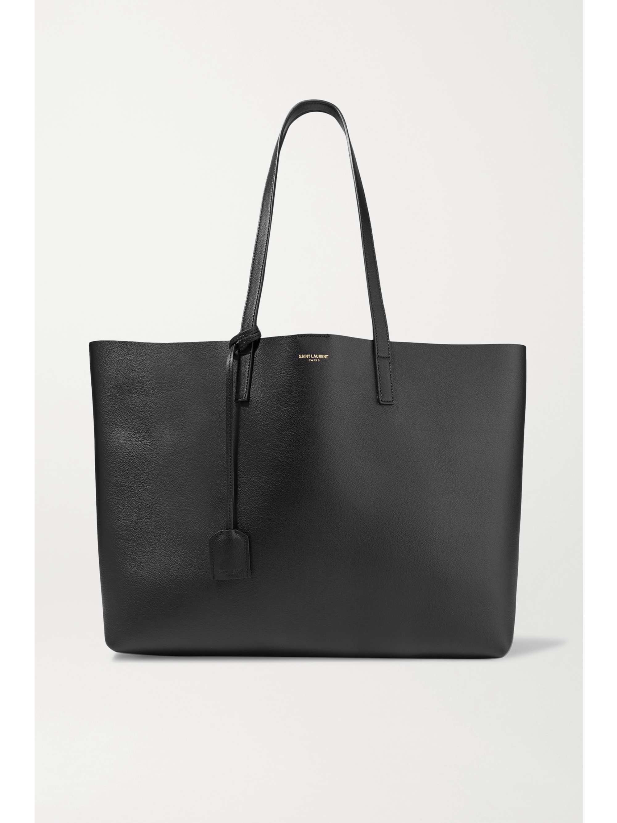 Saint Laurent YSL Leather Shopper Tote Bag