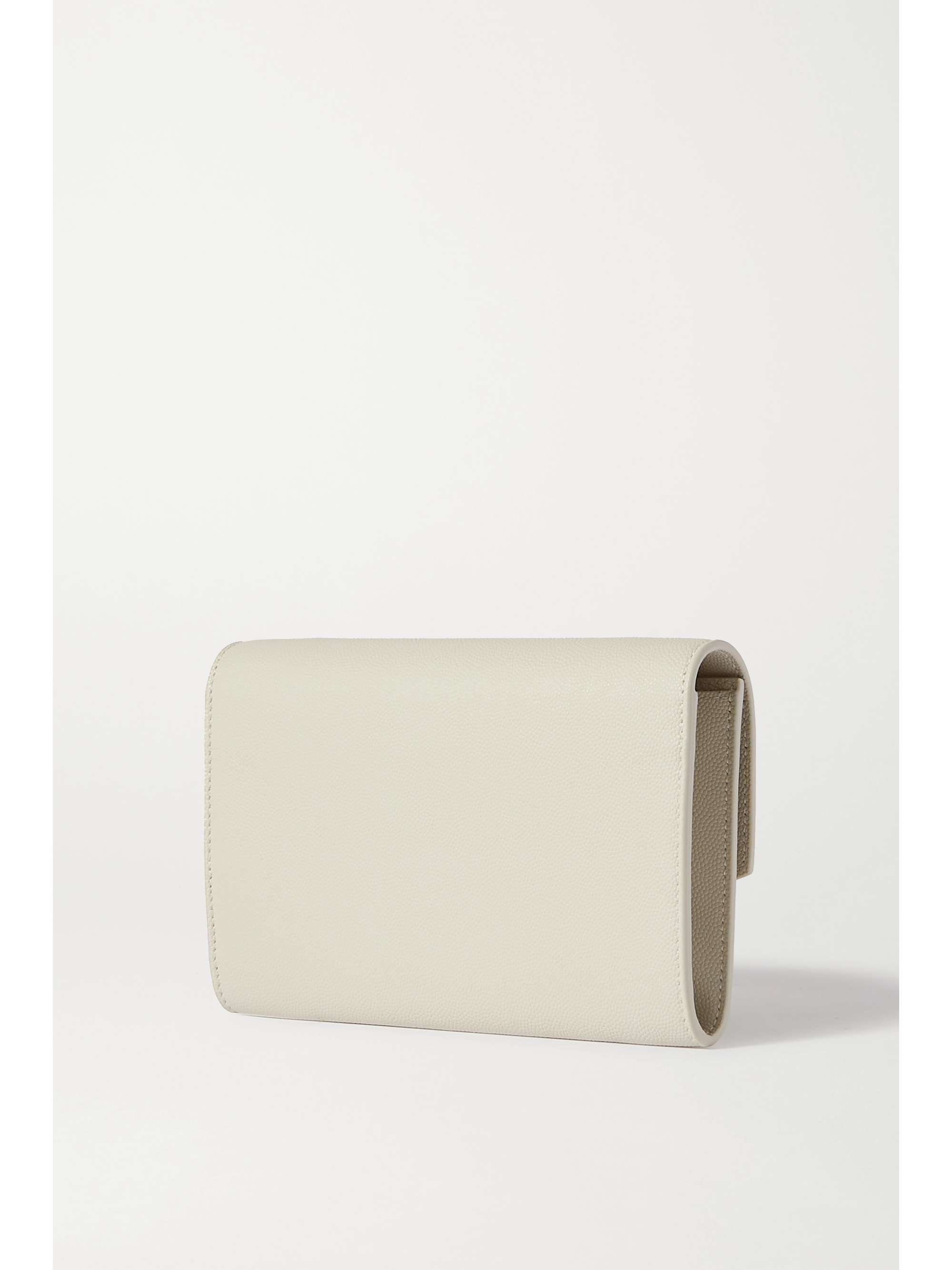 SAINT LAURENT Uptown textured-leather shoulder bag