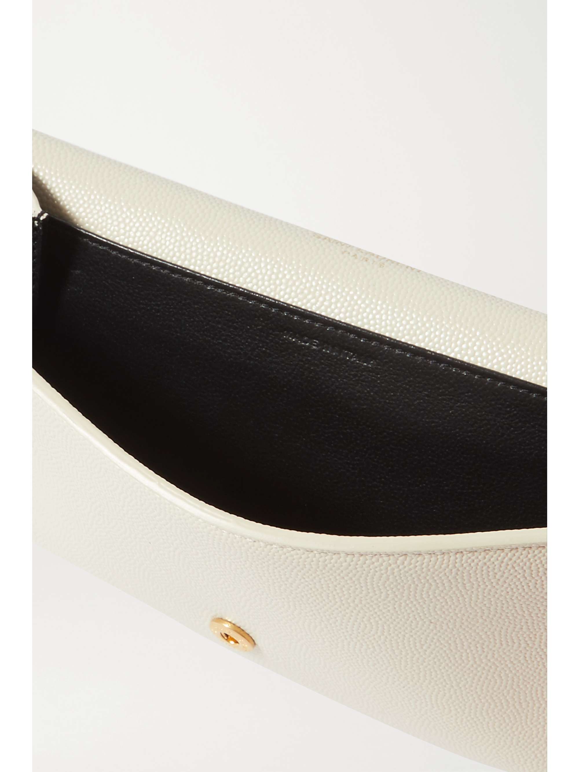 SAINT LAURENT Uptown textured-leather shoulder bag