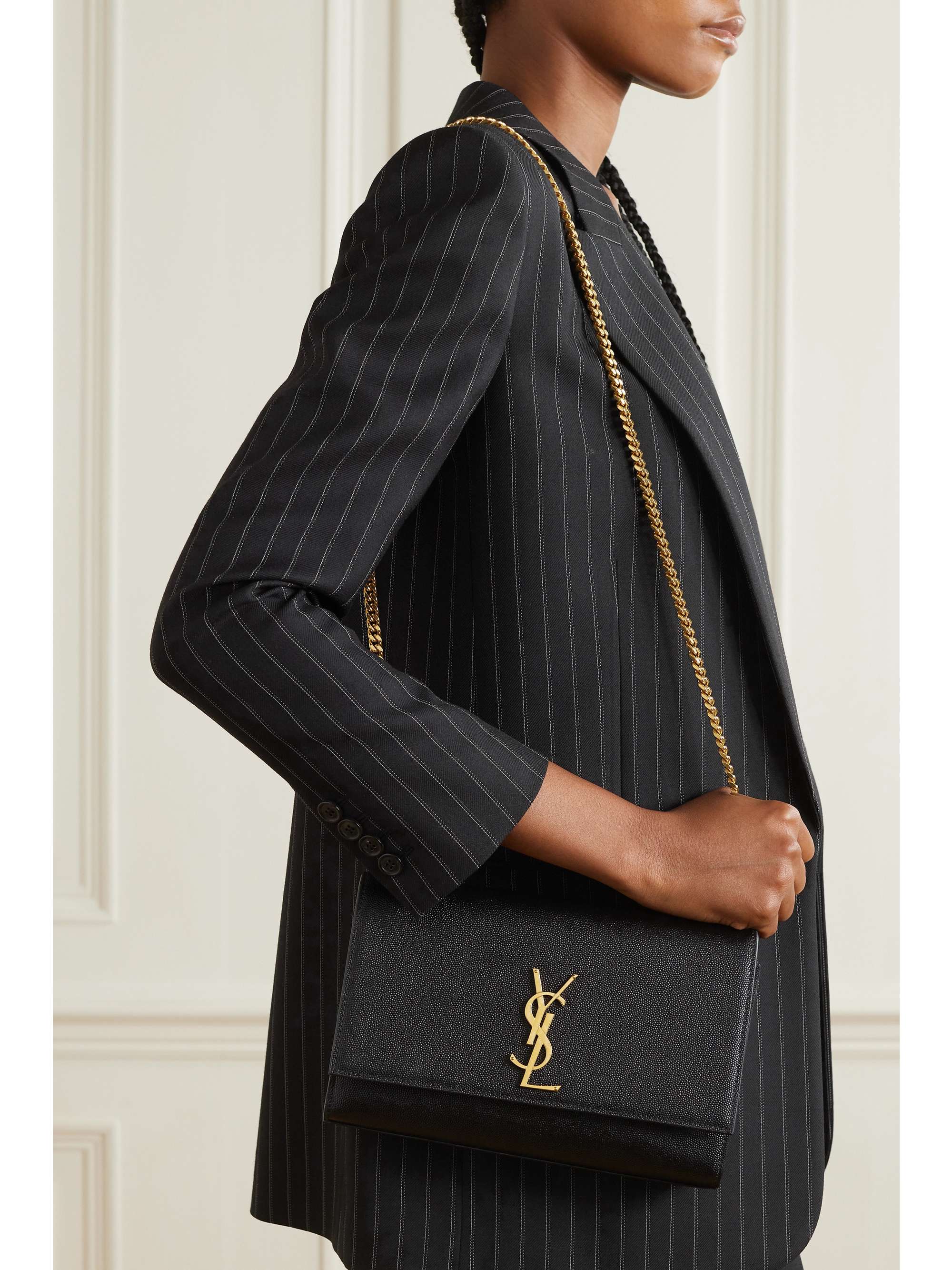 SAINT LAURENT Kate medium embossed-leather shoulder bag | NET-A-PORTER