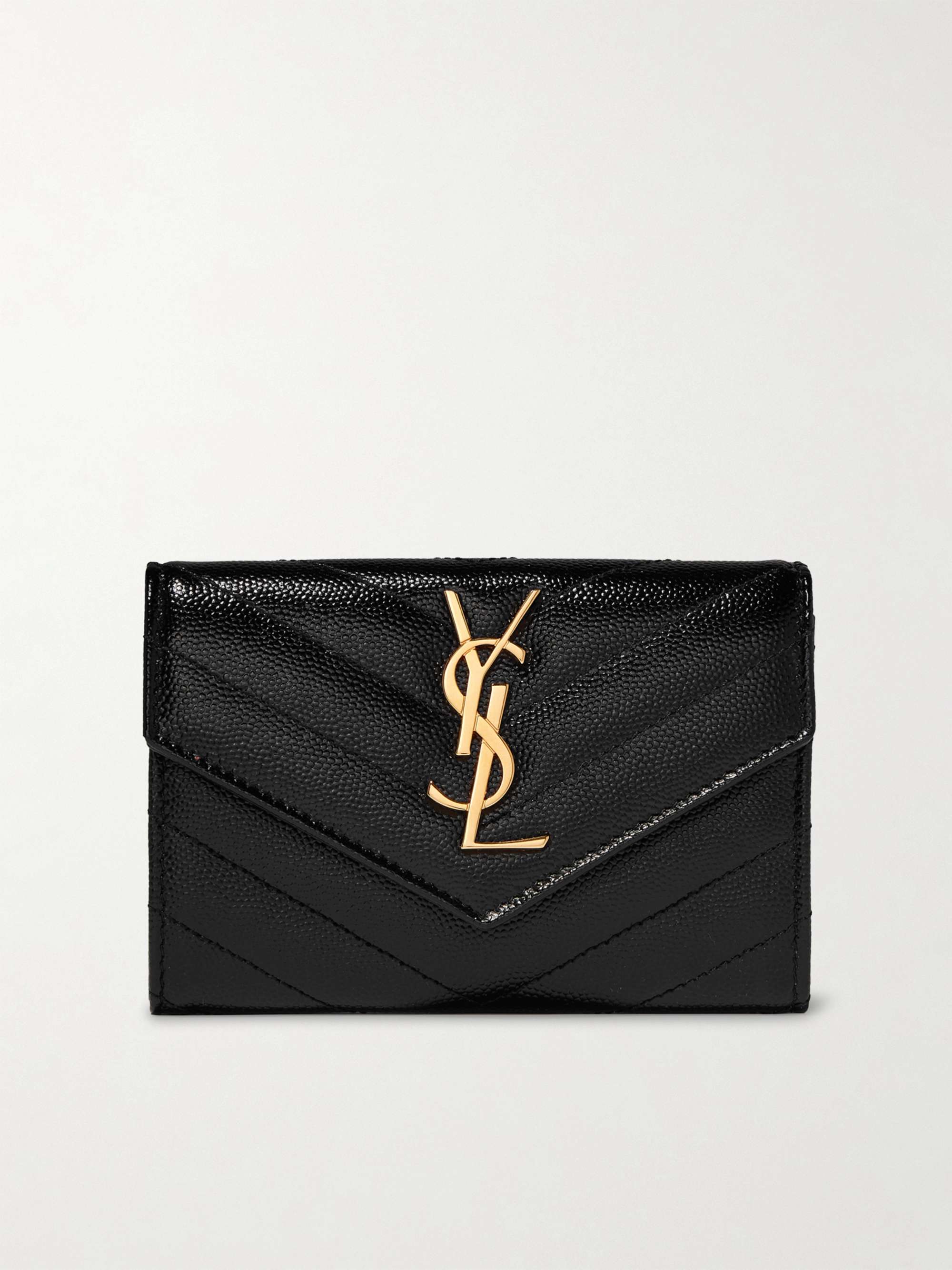 Leather wallet Yves Saint Laurent Red in Leather - 18215913