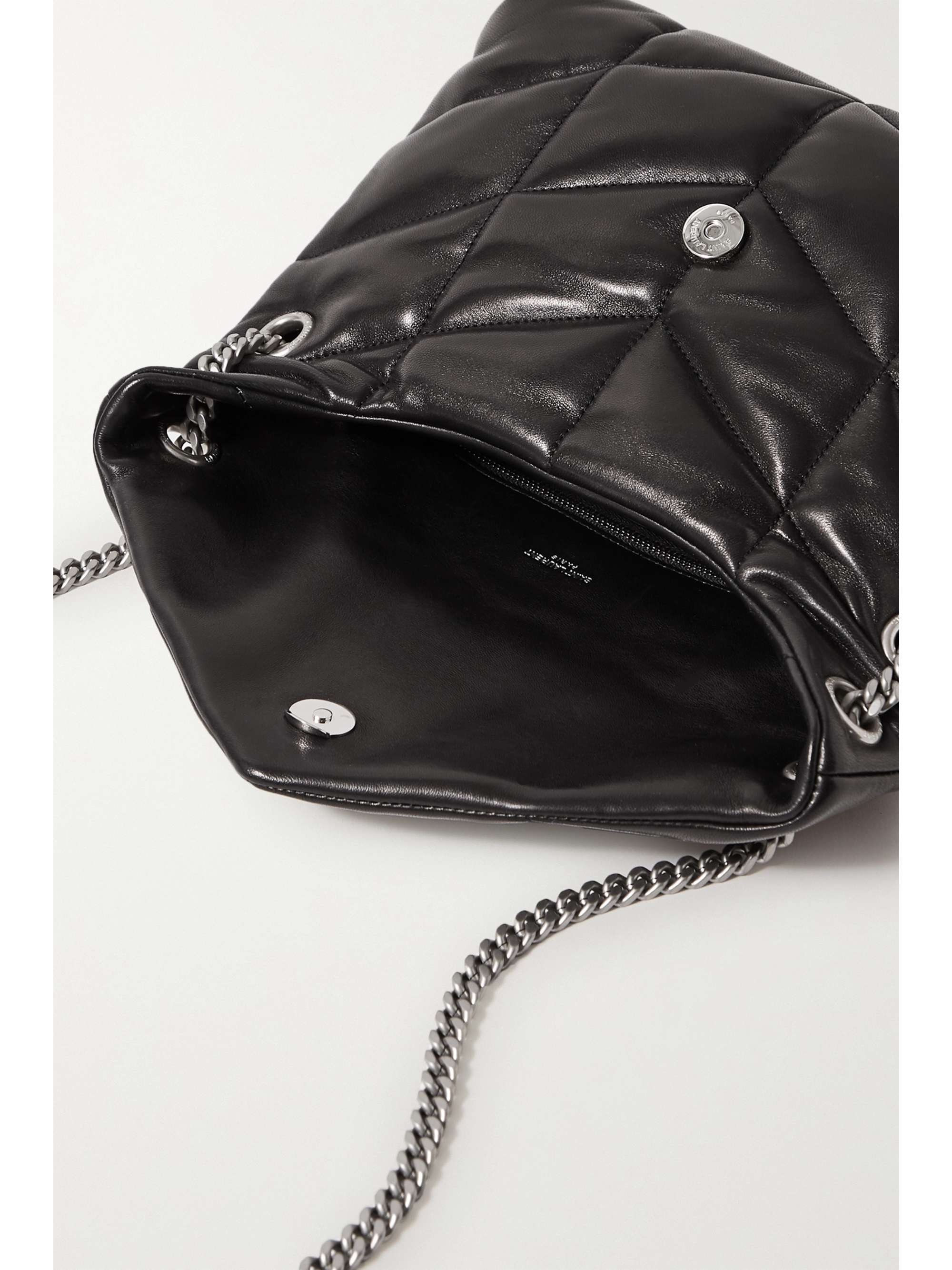 SAINT LAURENT Puffer small quilted leather shoulder bag NETAPORTER