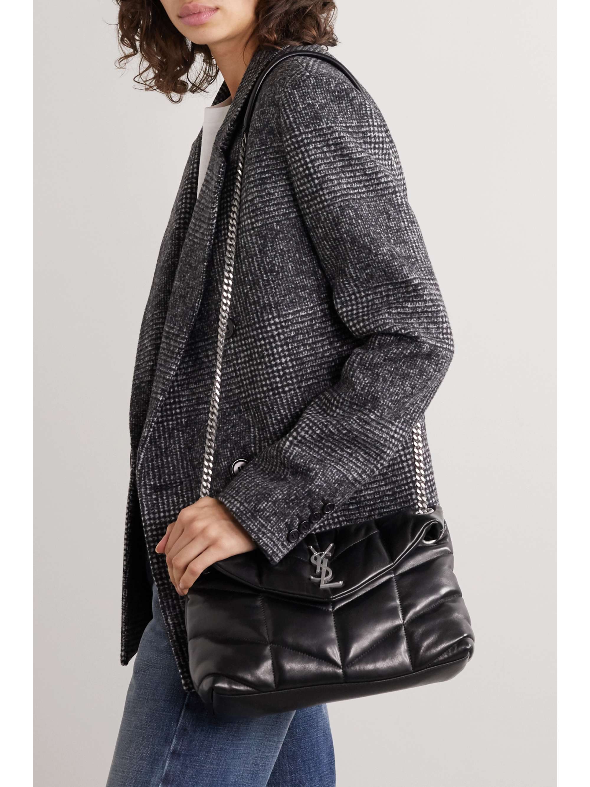 PUFFER SMALL in quilted Nappa leather, Saint Laurent