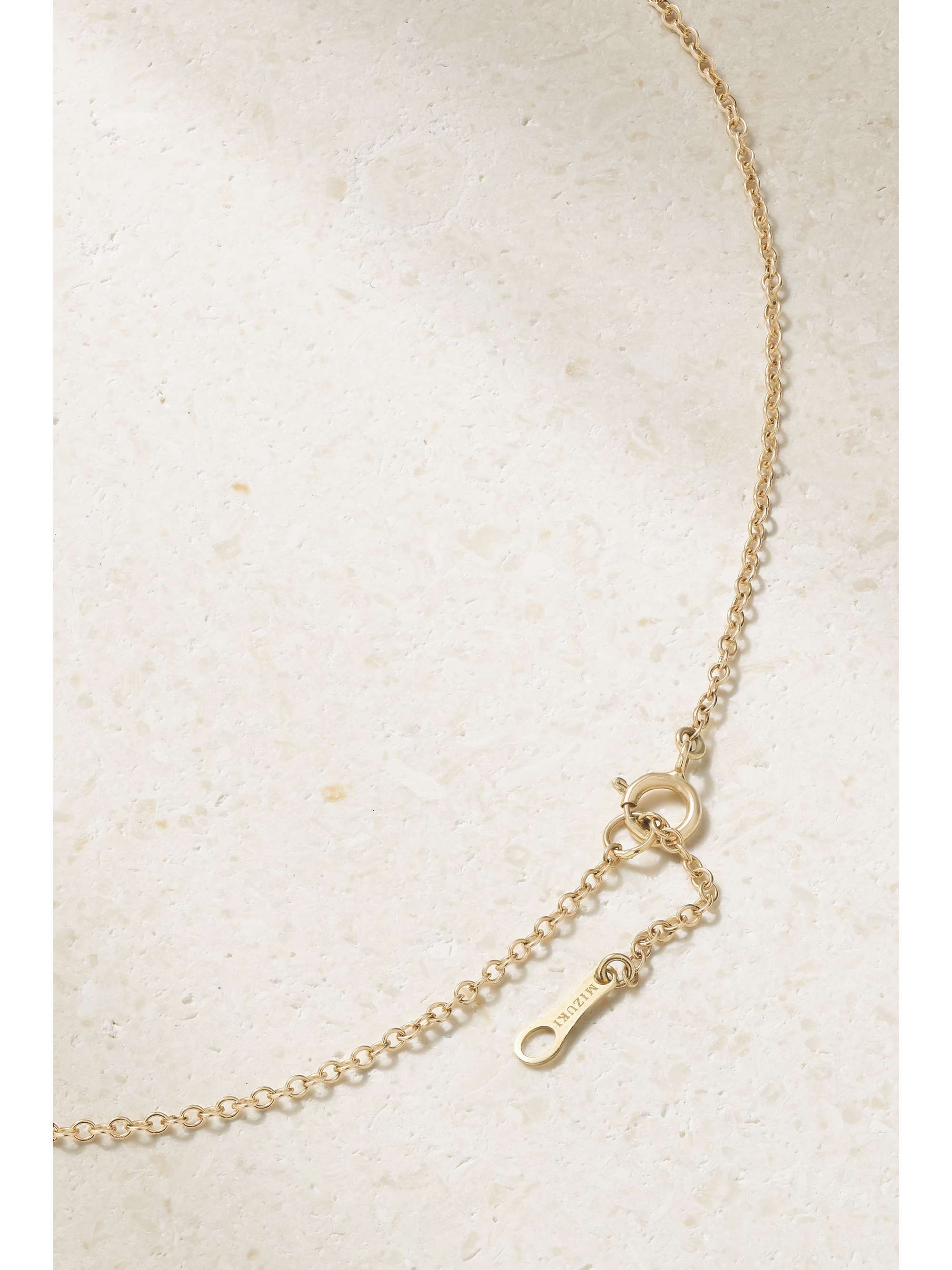 MIZUKI 14-karat gold pearl necklace
