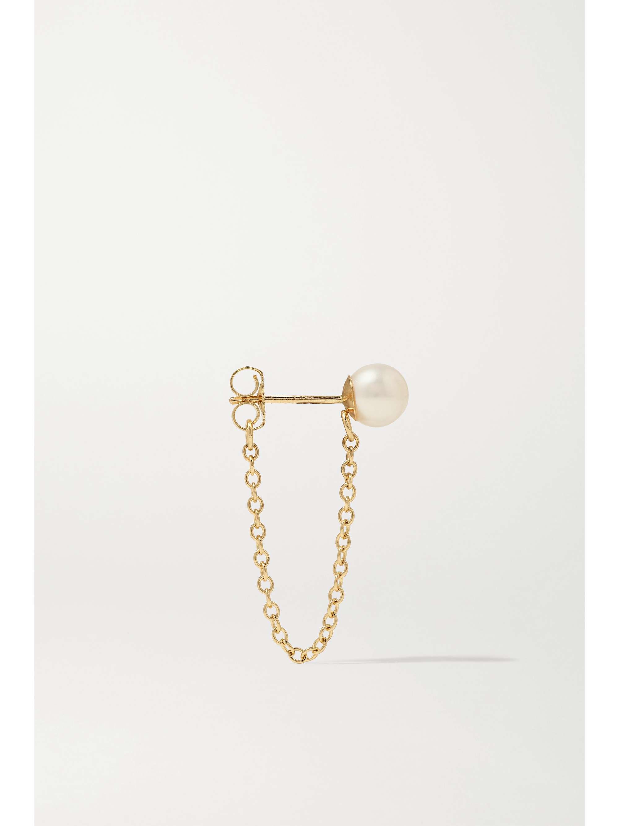 MIZUKI Boucles d'oreilles en or 14 carats et perles