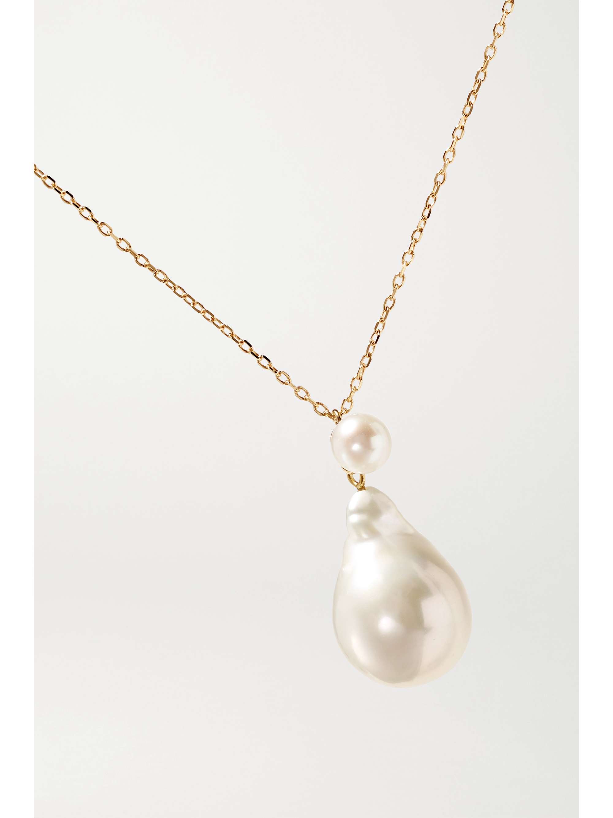 MIZUKI 14-karat gold pearl necklace