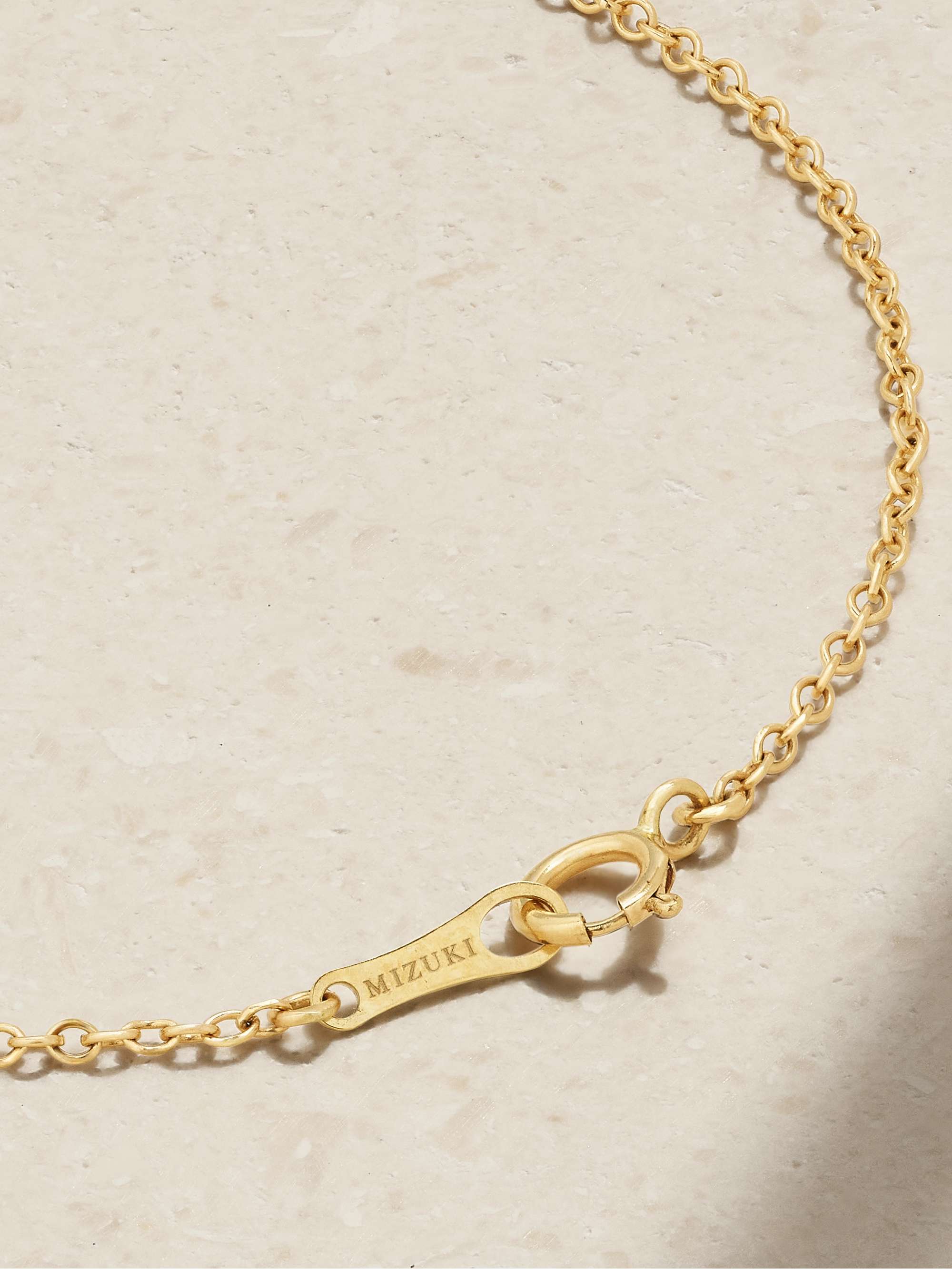 MIZUKI 14-karat gold pearl bracelet