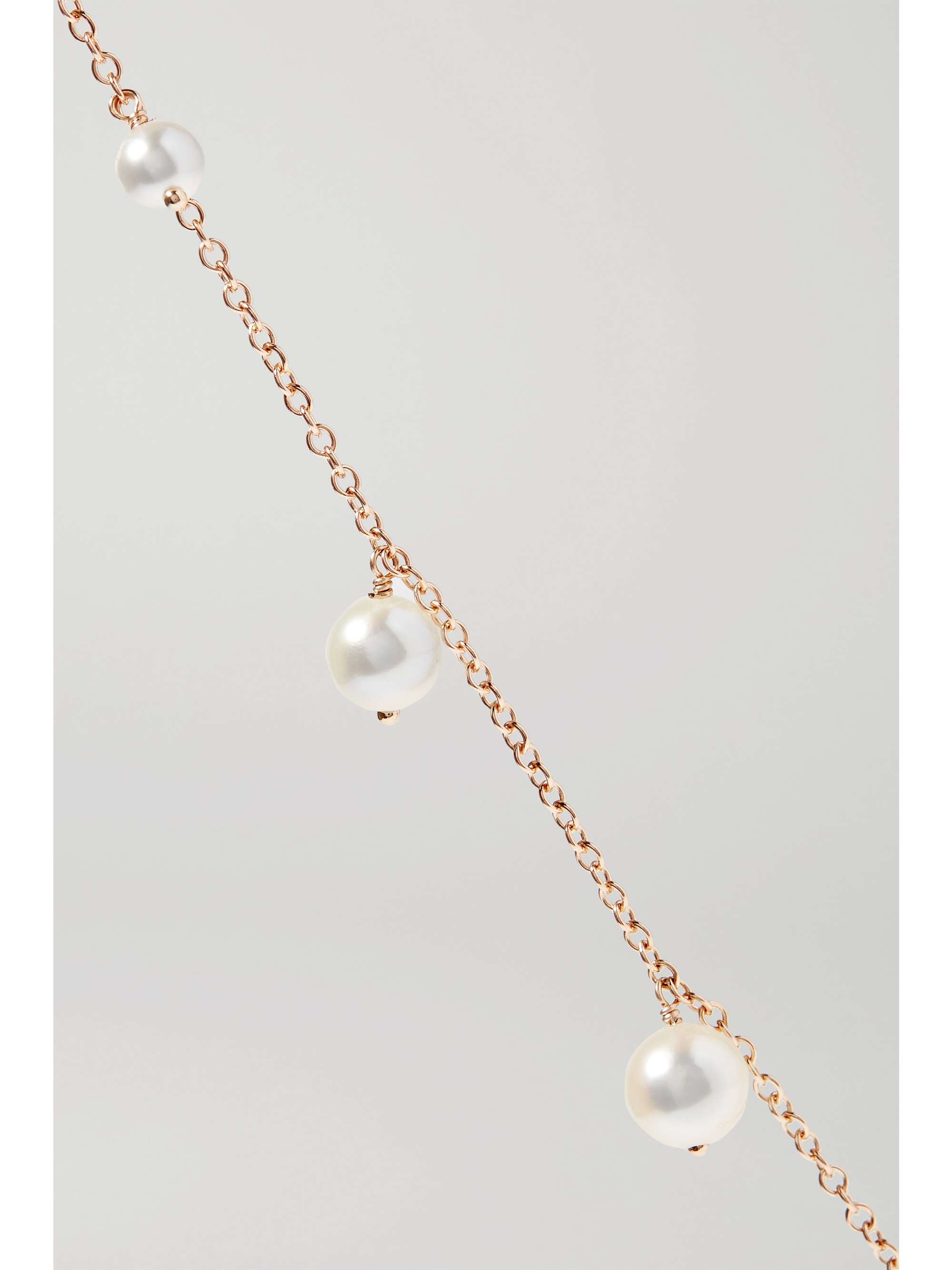 MIZUKI 14-karat gold pearl necklace