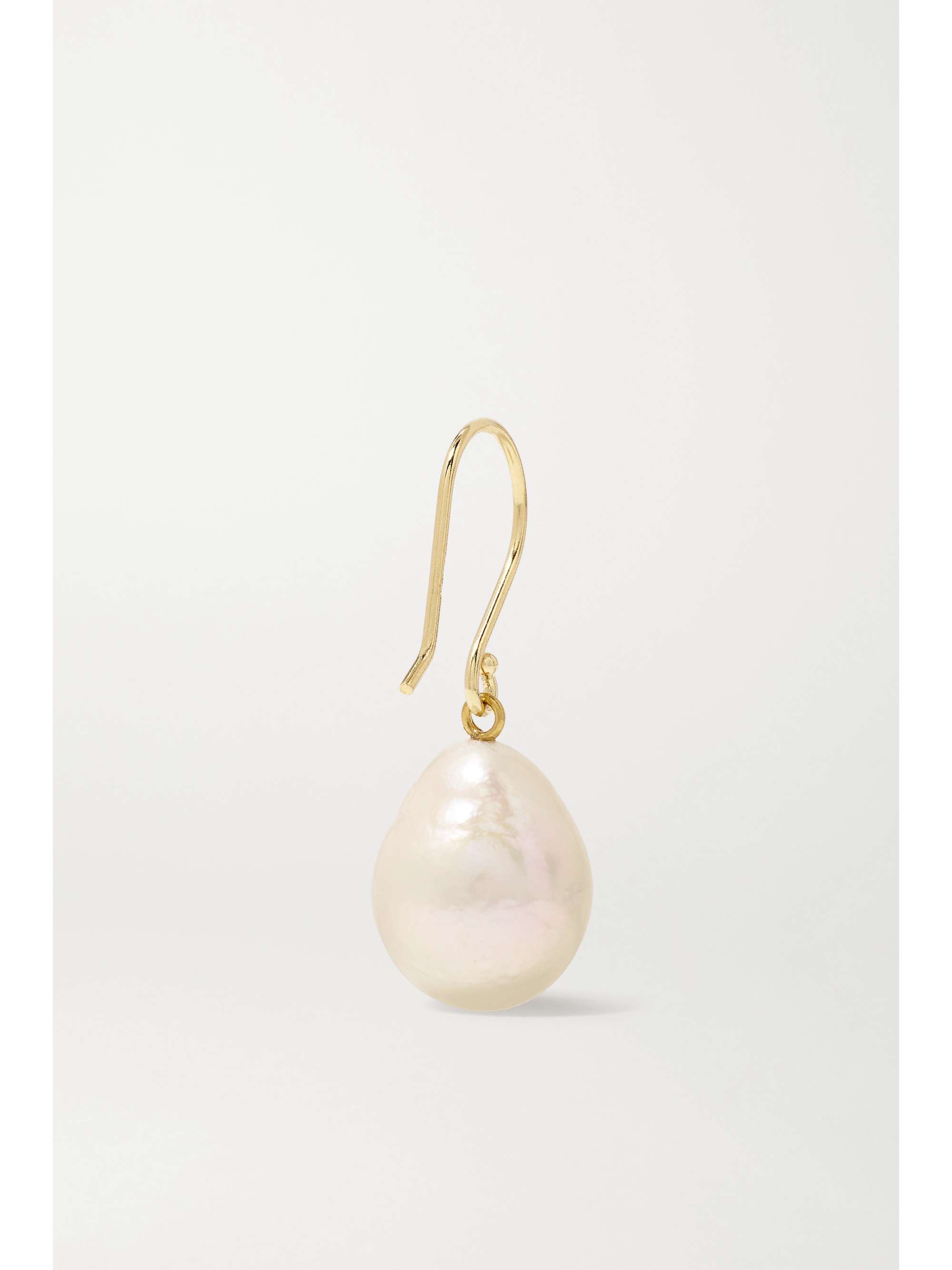 MIZUKI 14-karat gold pearl earrings