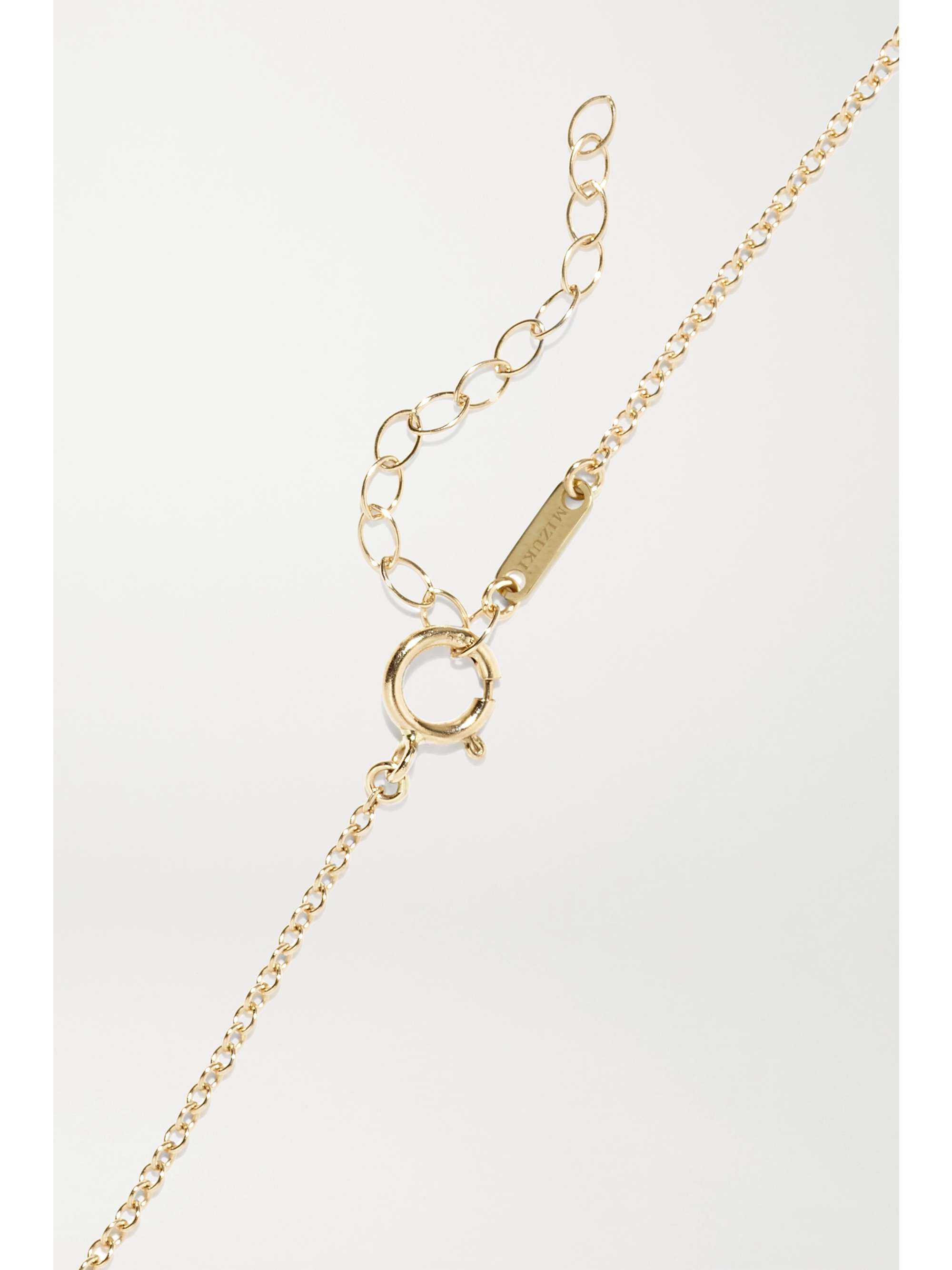 MIZUKI 14-karat gold pearl anklet