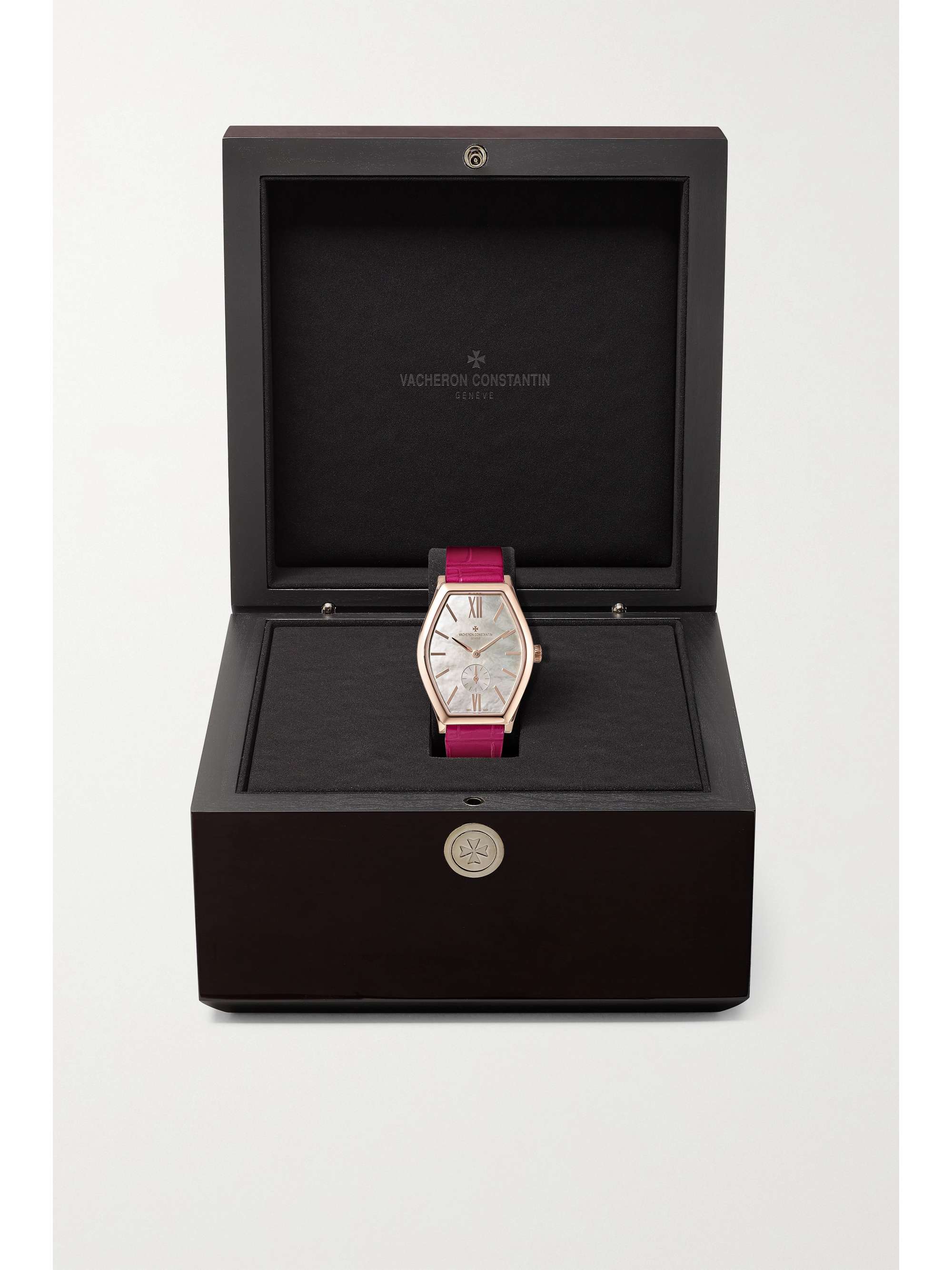 VACHERON CONSTANTIN Montre à remontage manuel en or rose 18 carats (750/1000) à bracelet en alligator Malte 34,4 mm