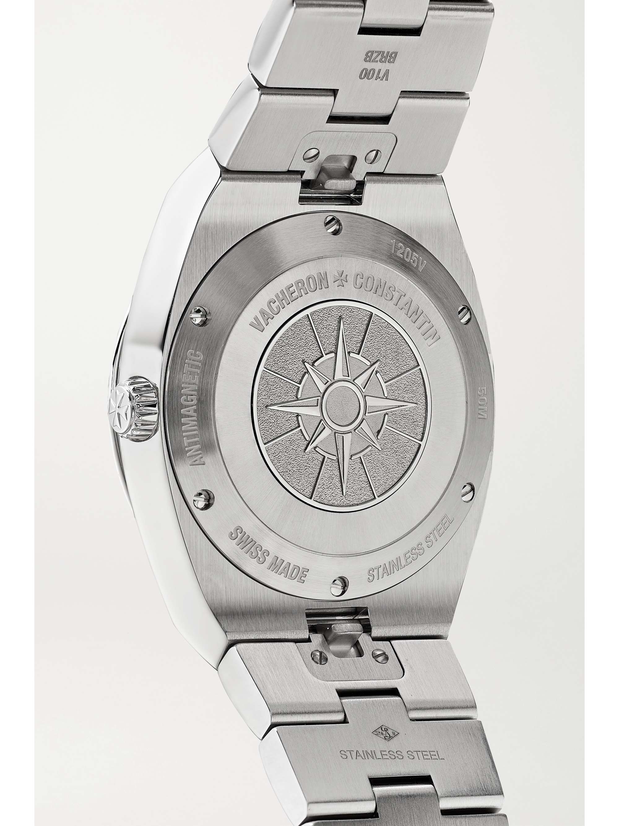 VACHERON CONSTANTIN Overseas 33mm stainless steel and diamond watch