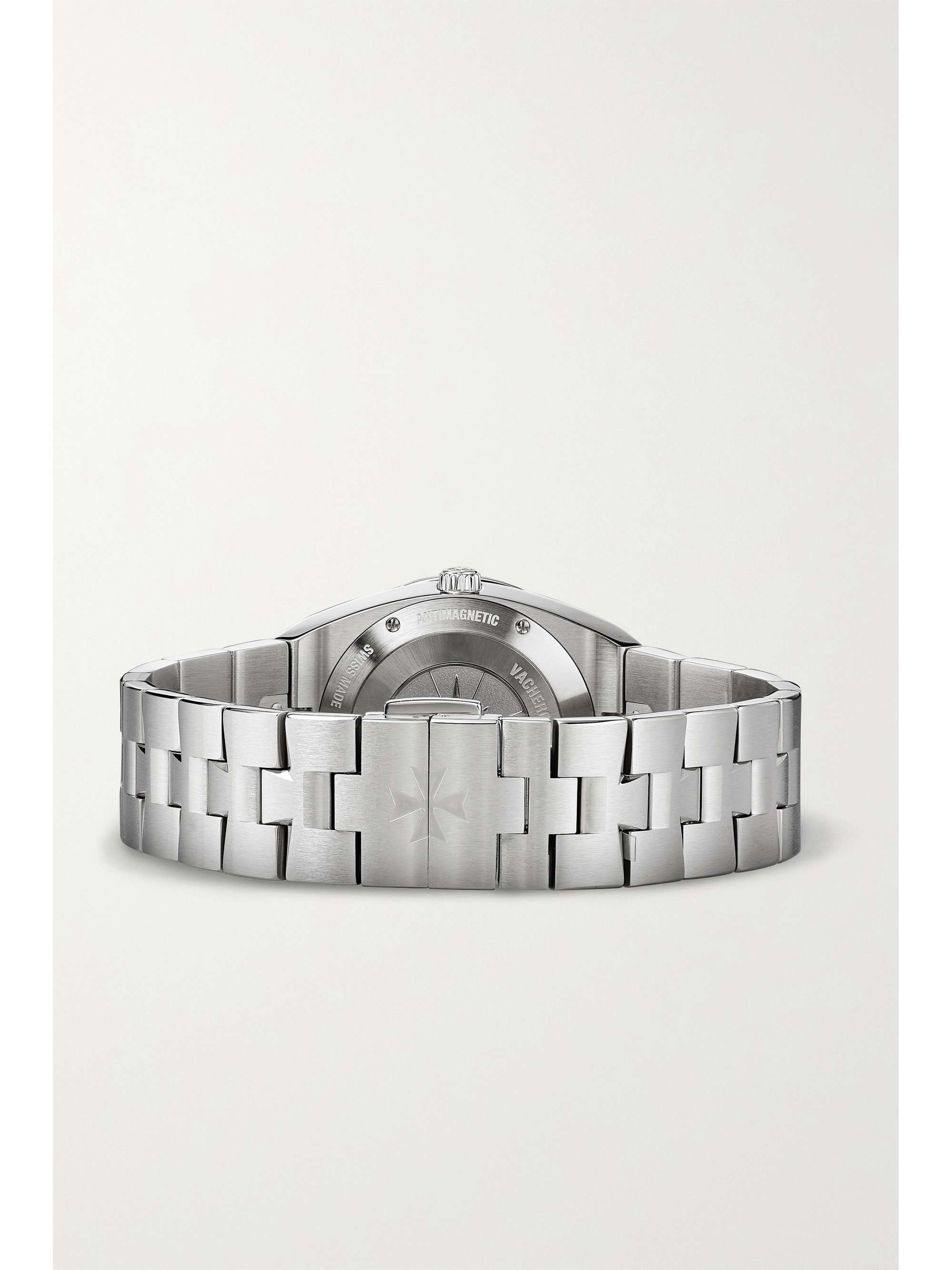VACHERON CONSTANTIN Overseas 33mm stainless steel and diamond watch