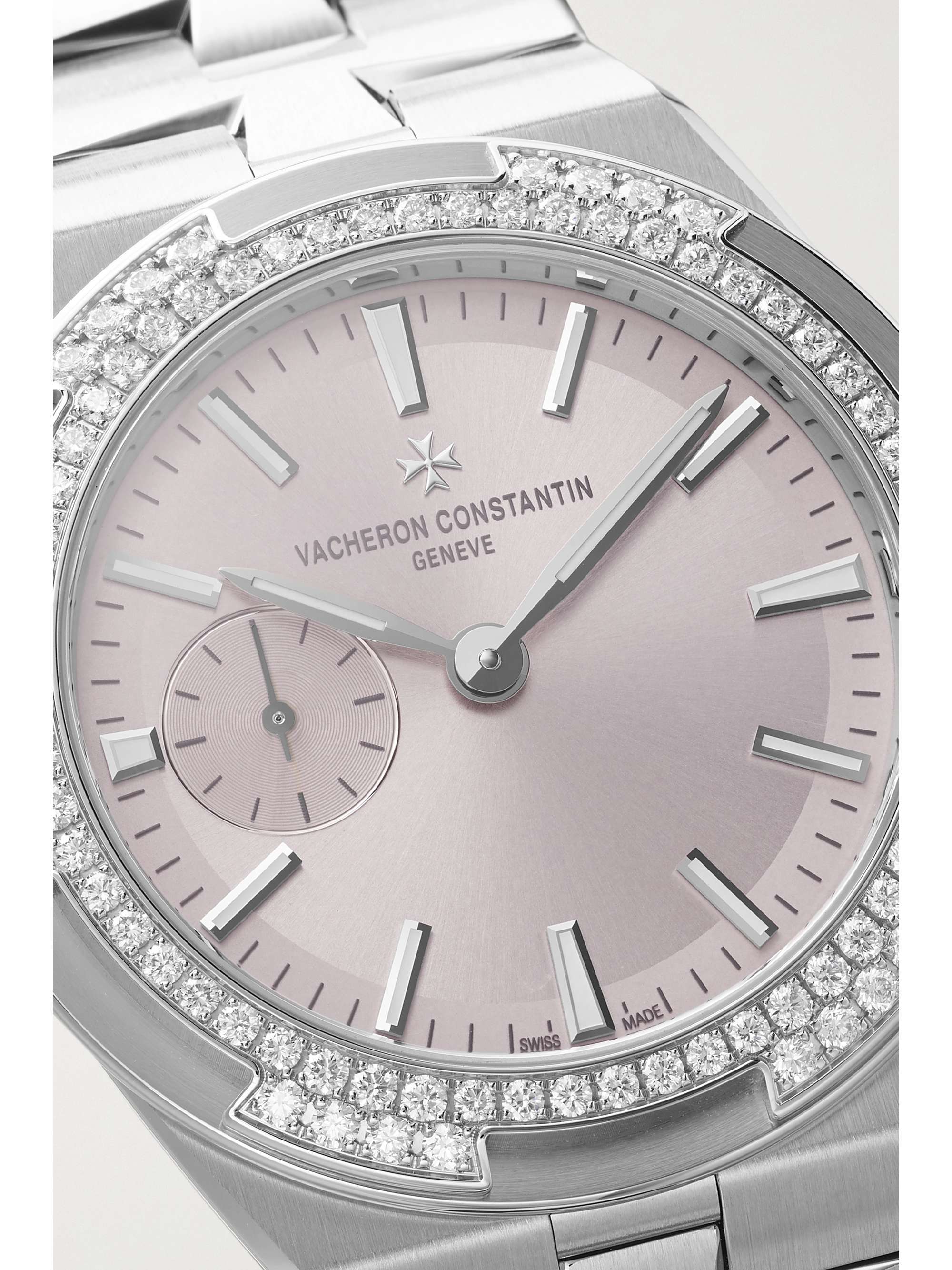 VACHERON CONSTANTIN Overseas Automatic 37mm stainless steel and diamond watch