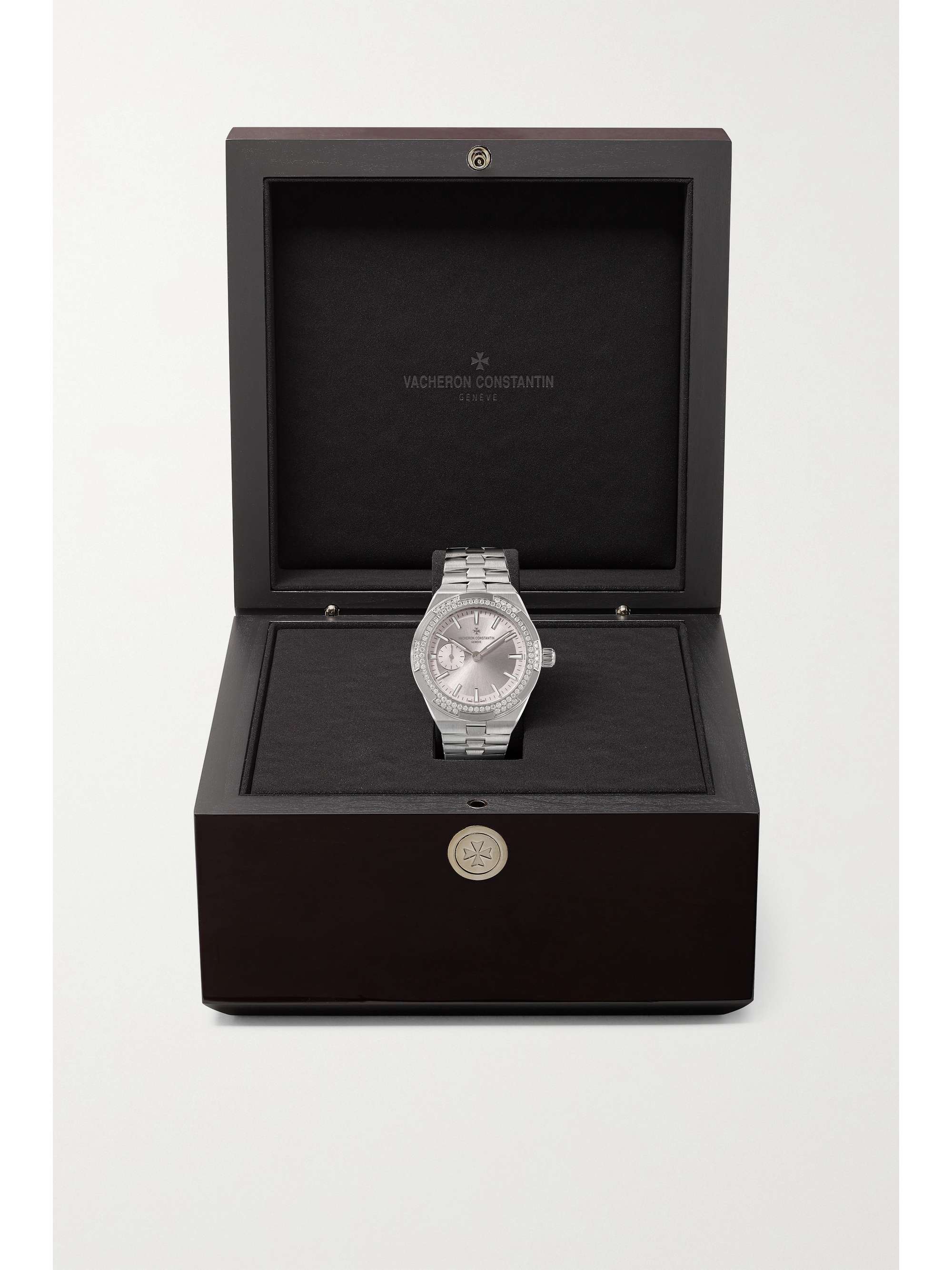 VACHERON CONSTANTIN Overseas Automatic 37mm stainless steel and diamond watch