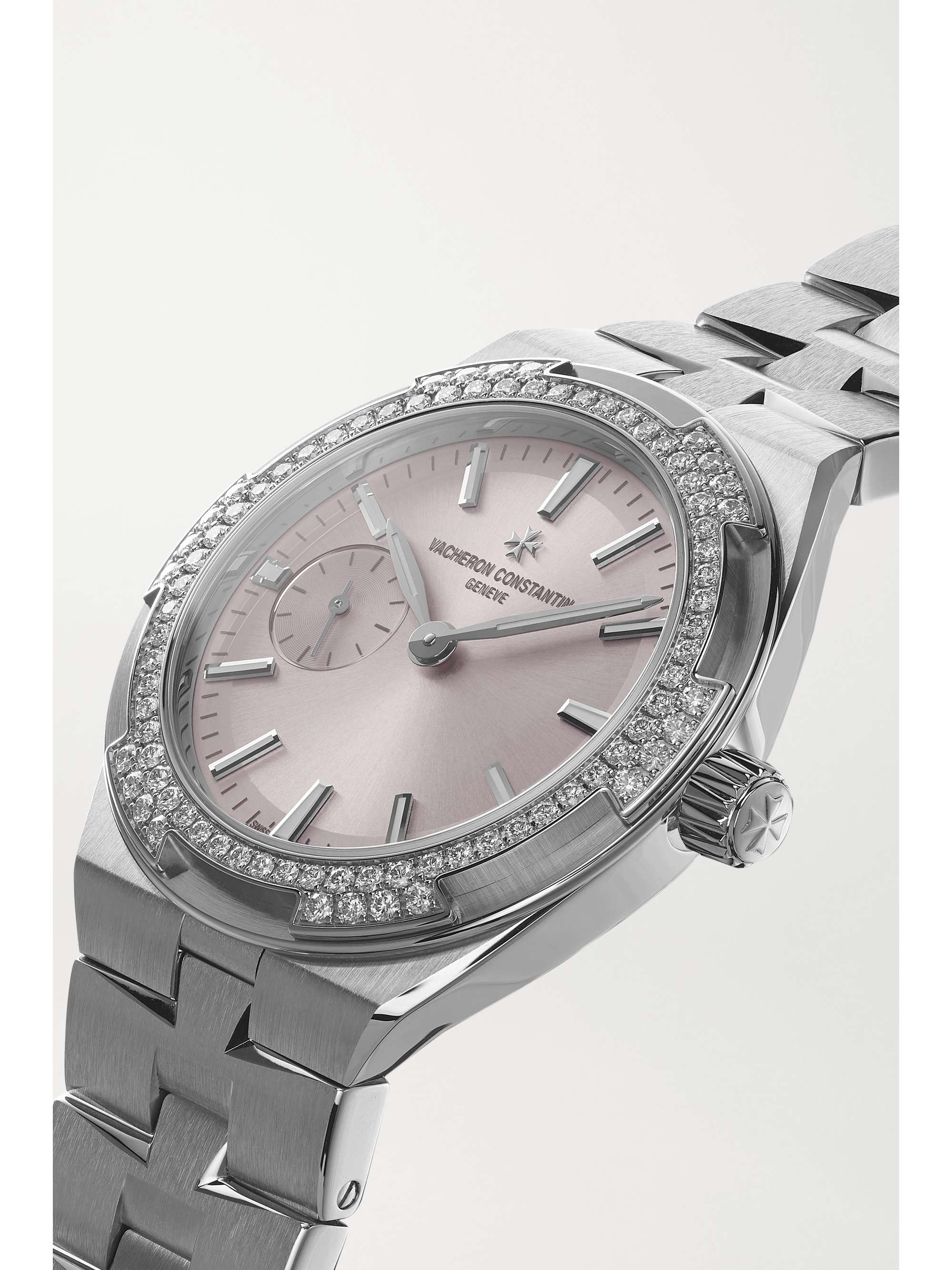 VACHERON CONSTANTIN Overseas Automatic 37mm stainless steel and diamond watch