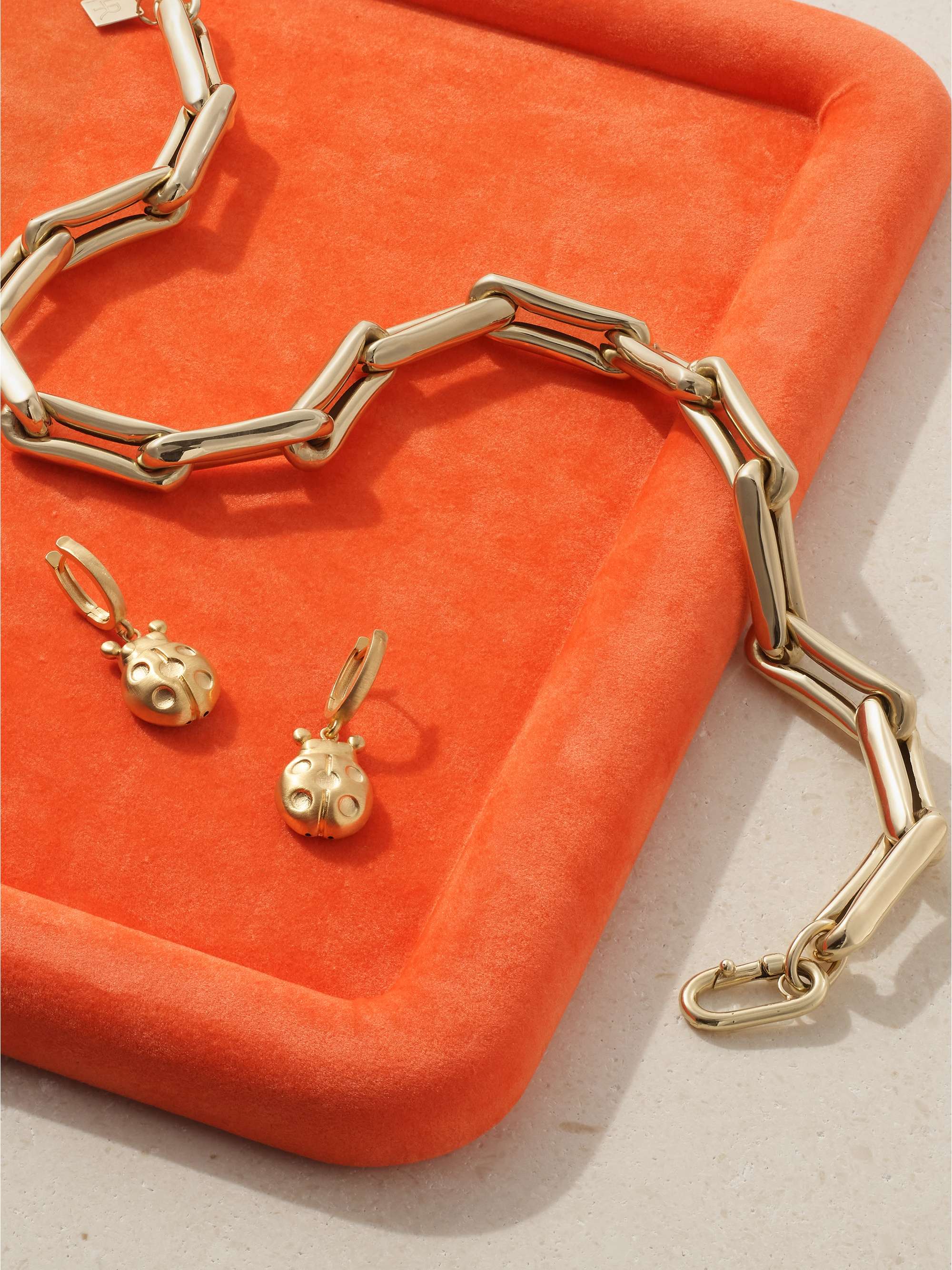 LAUREN RUBINSKI Suede jewelry tray