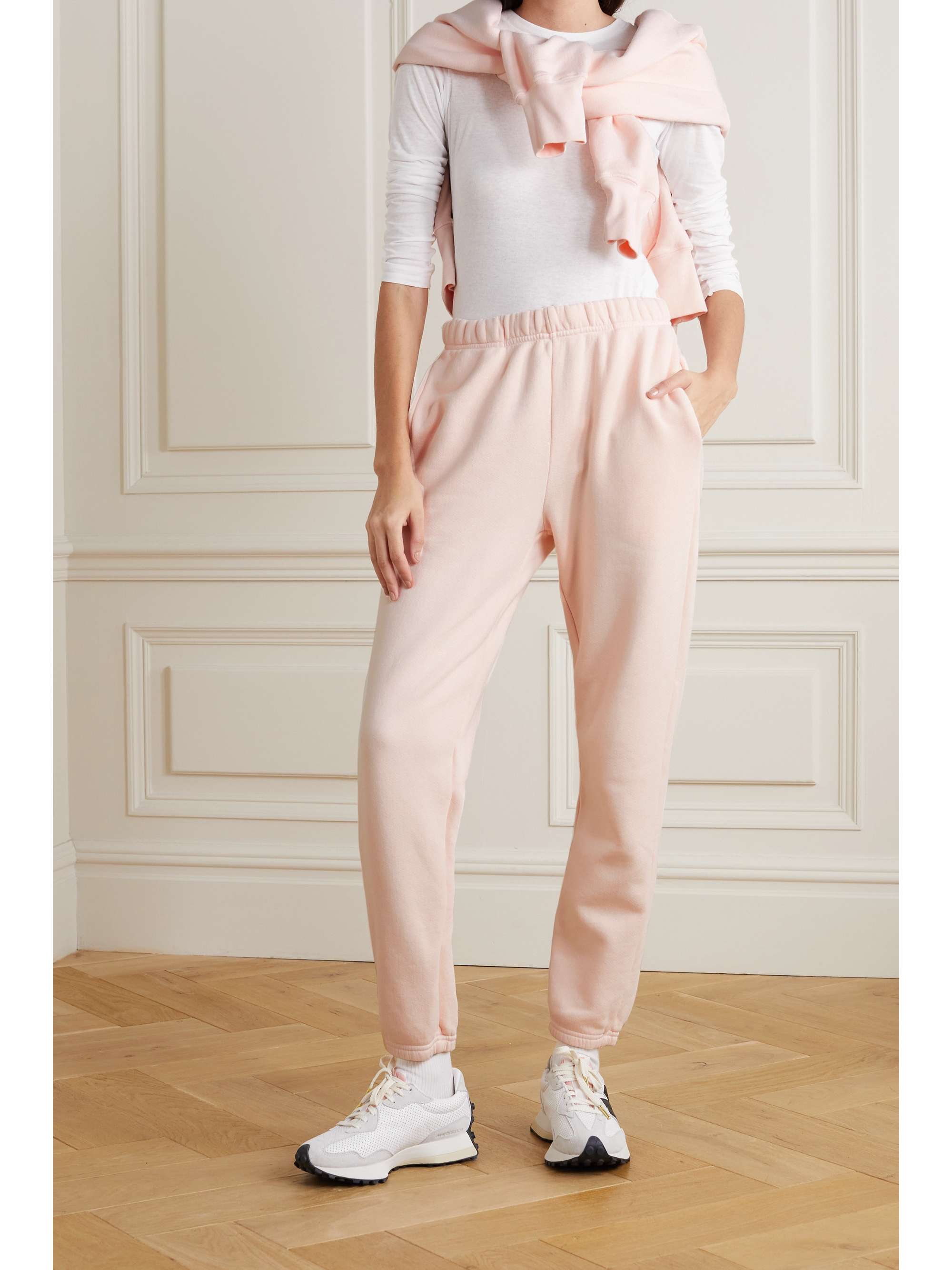 LES TIEN Cotton-jersey track pants