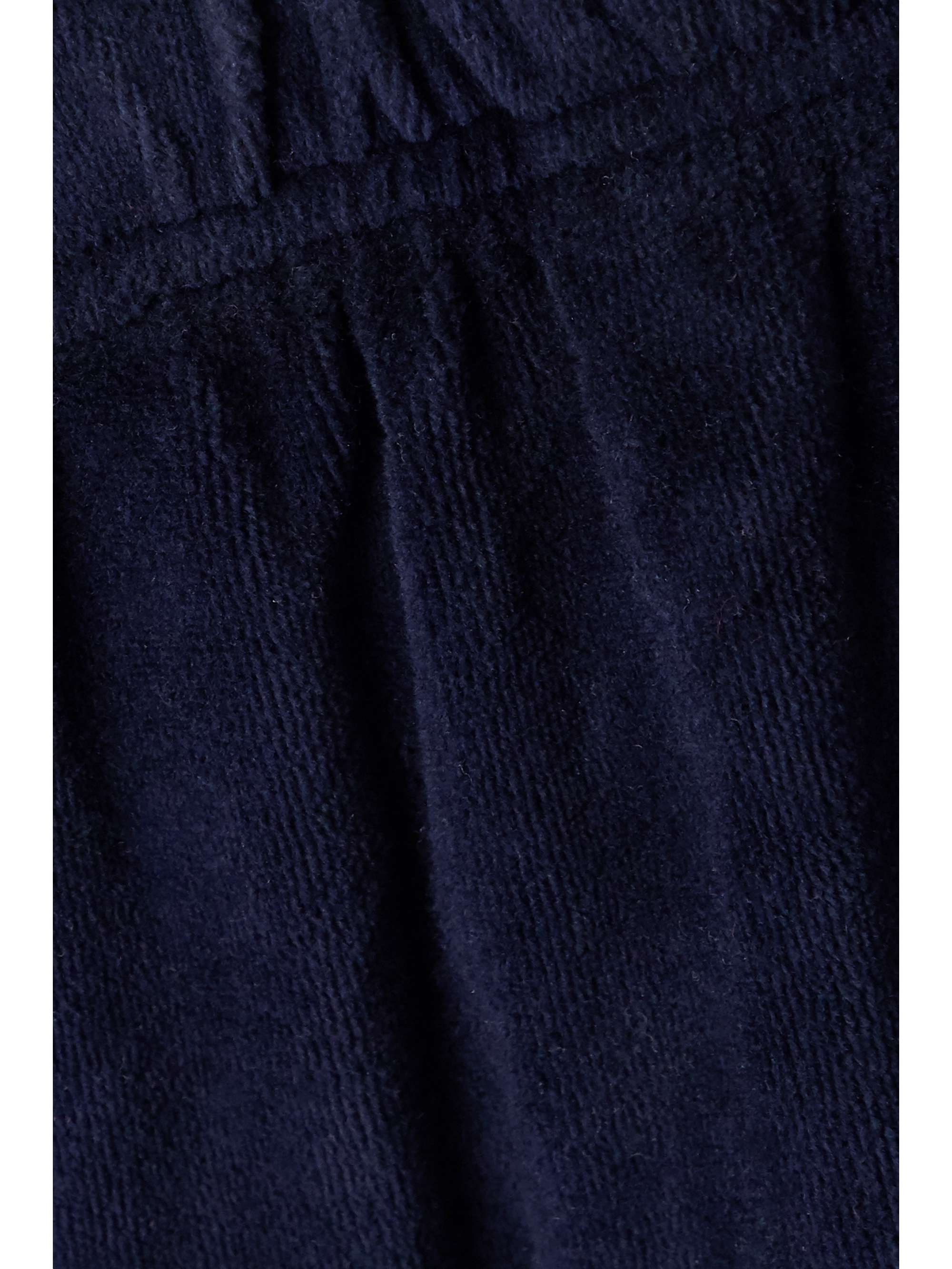 Cotton-blend velour track pants 