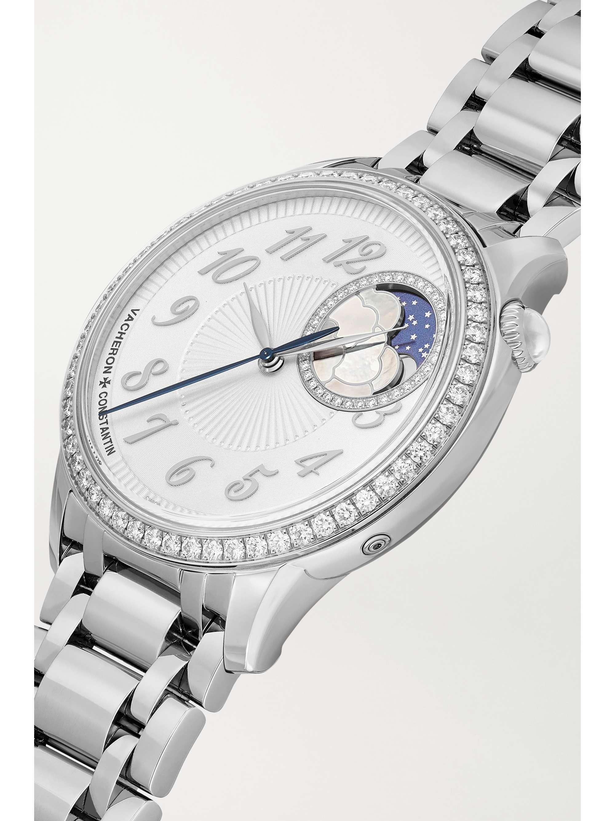 VACHERON CONSTANTIN Egérie Automatic Moon-Phase 37mm 18-karat pink gold and diamond watch