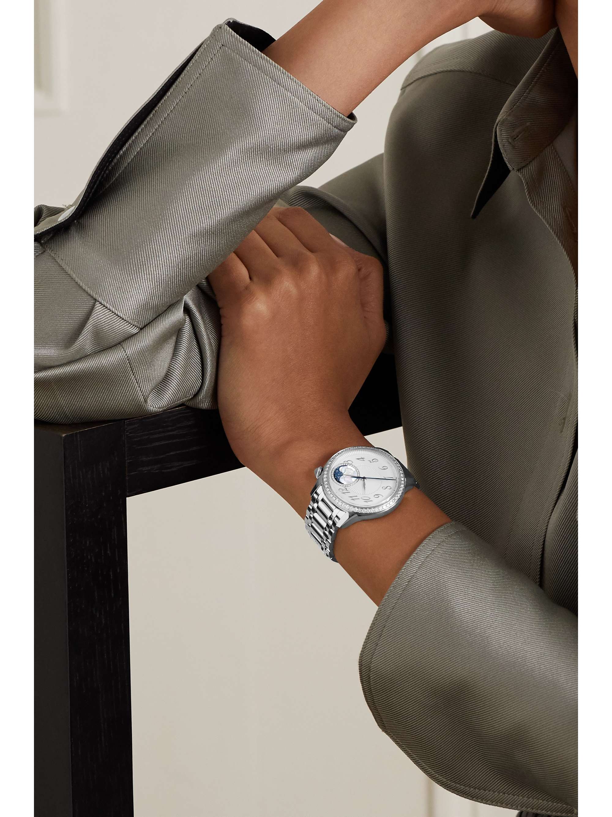 VACHERON CONSTANTIN Egérie Automatic Moon-Phase 37mm 18-karat pink gold and diamond watch