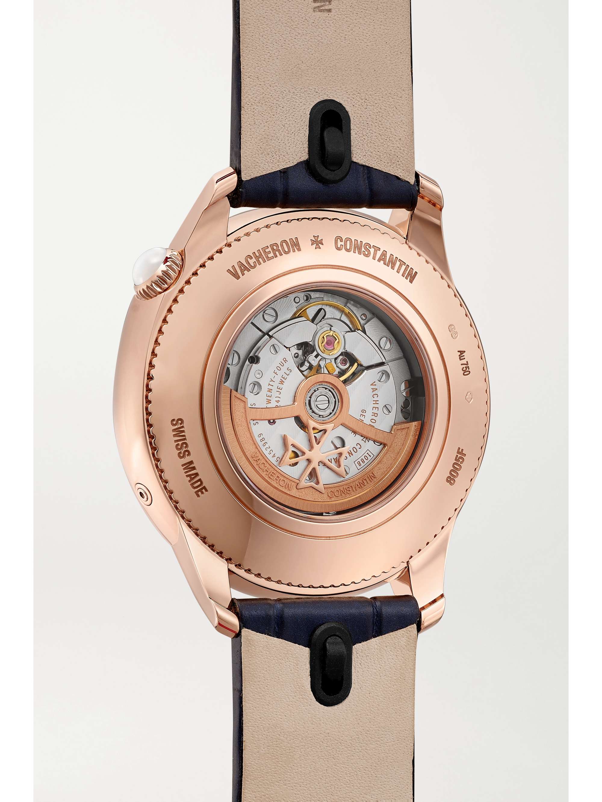 VACHERON CONSTANTIN Egérie Automatic Moon-Phase 37mm 18-karat pink gold and diamond watch