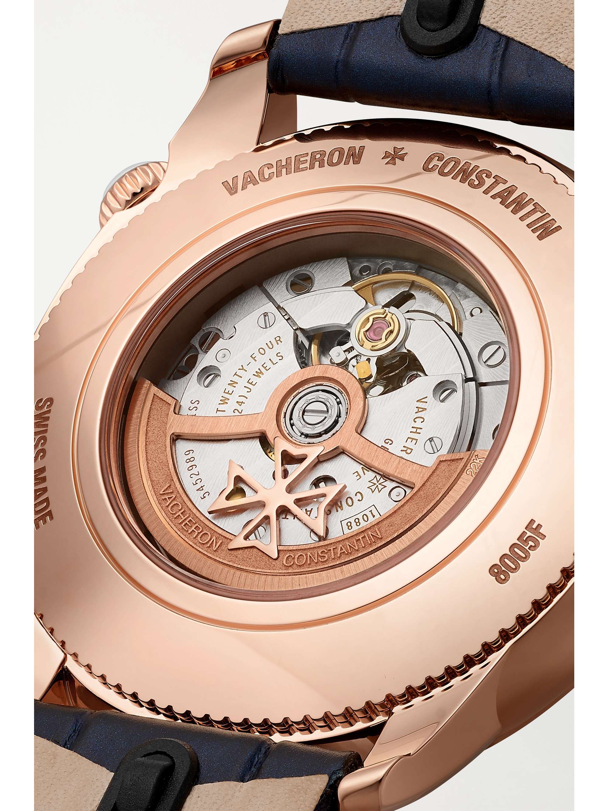 VACHERON CONSTANTIN Egérie Automatic Moon-Phase 37mm 18-karat pink gold and diamond watch