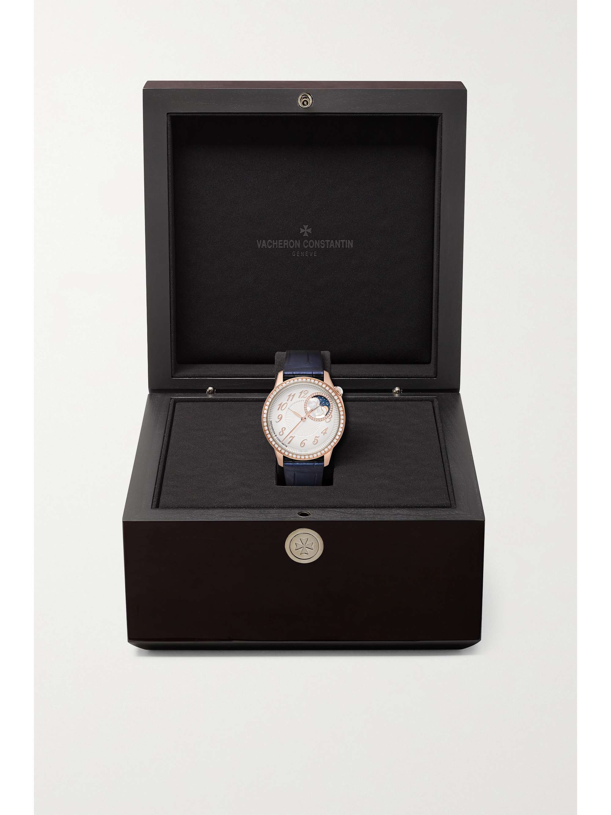 VACHERON CONSTANTIN Egérie Automatic Moon-Phase 37mm 18-karat pink gold and diamond watch