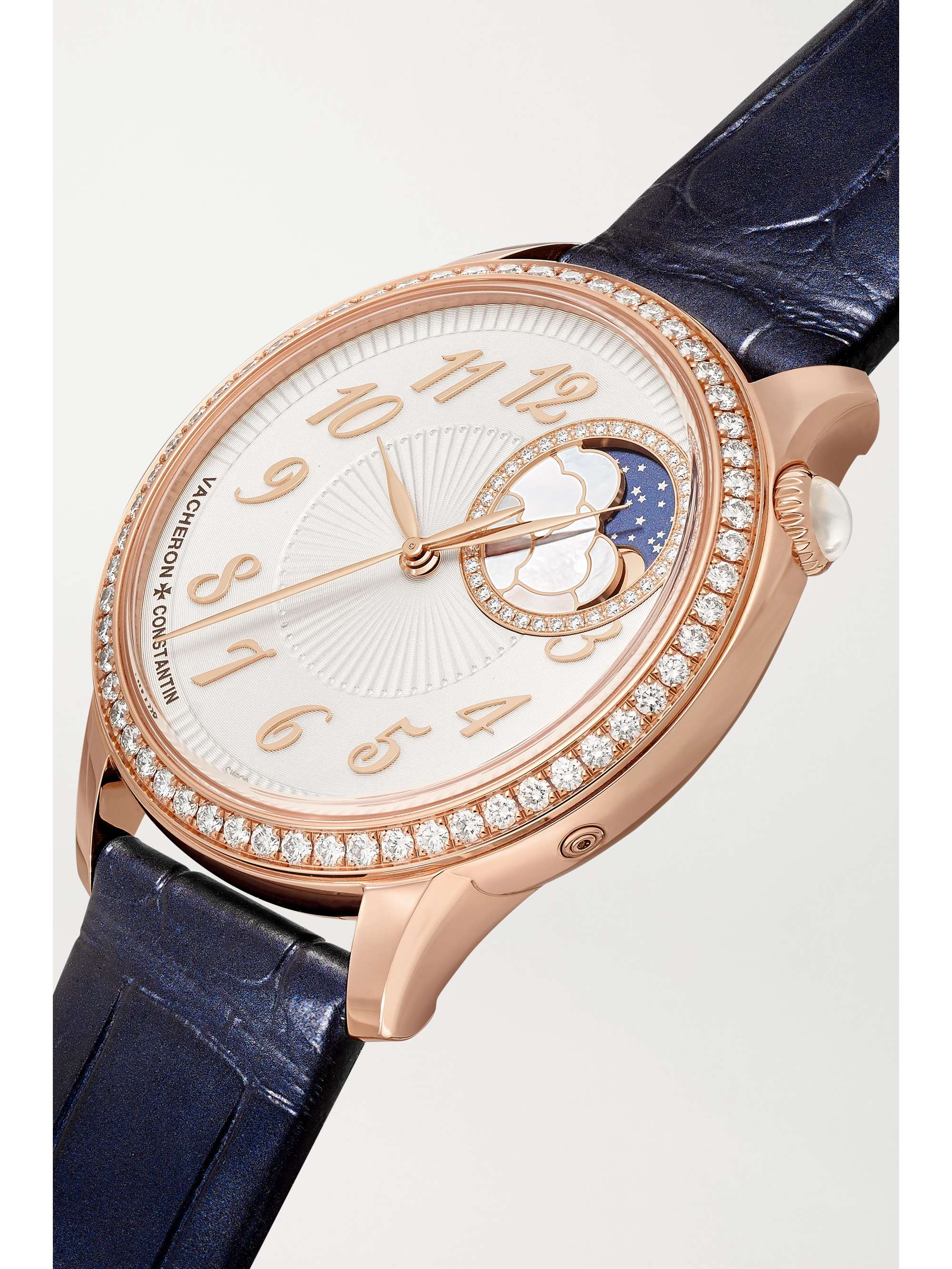VACHERON CONSTANTIN Egérie Automatic Moon-Phase 37mm 18-karat pink gold and diamond watch